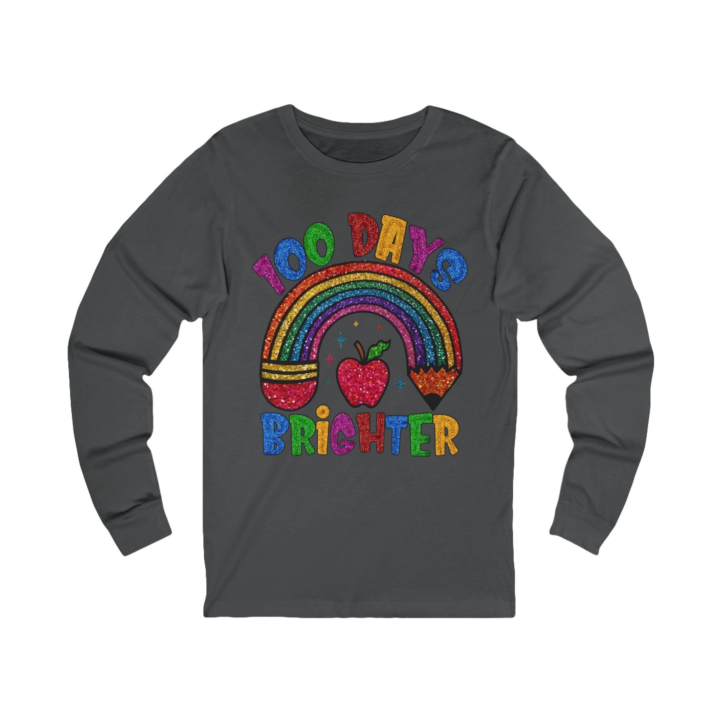 100 DAYS BRIGHTER Jersey Long Sleeve Tee