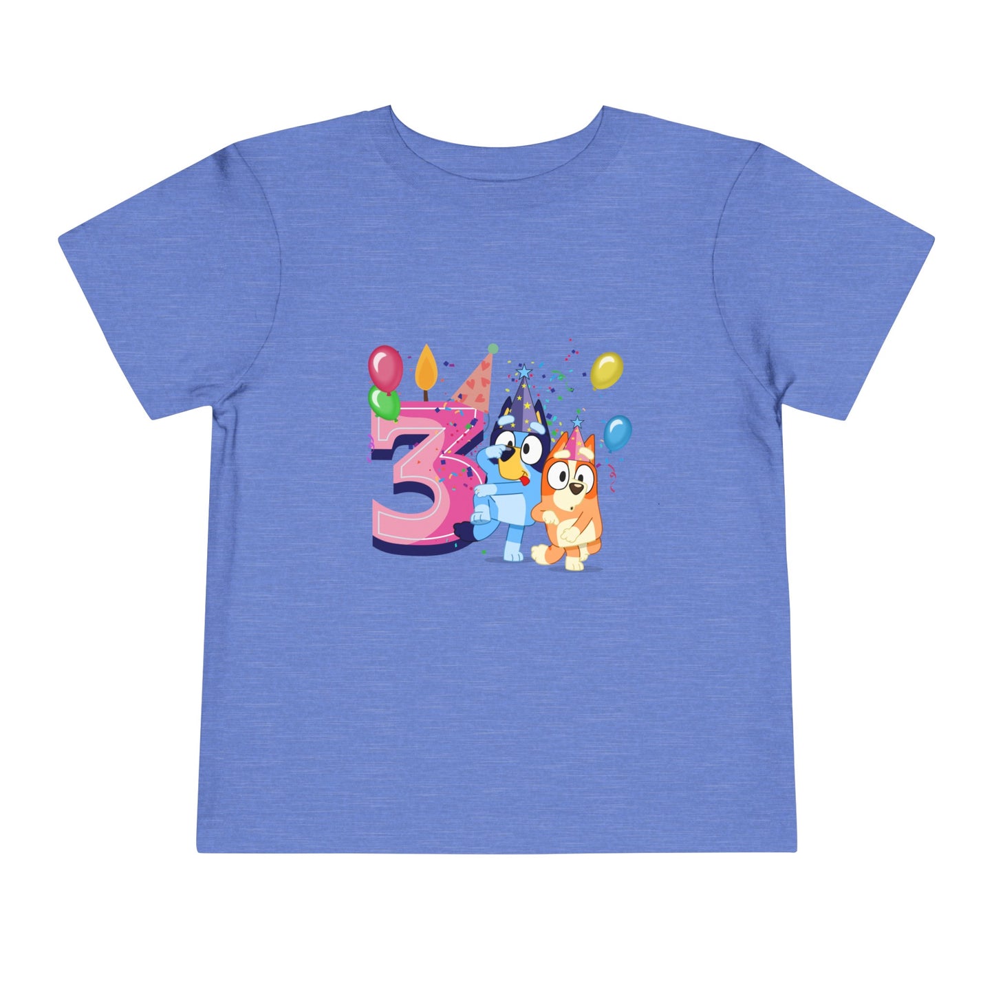 3rd Birthday Toddler Short Sleeve Tee