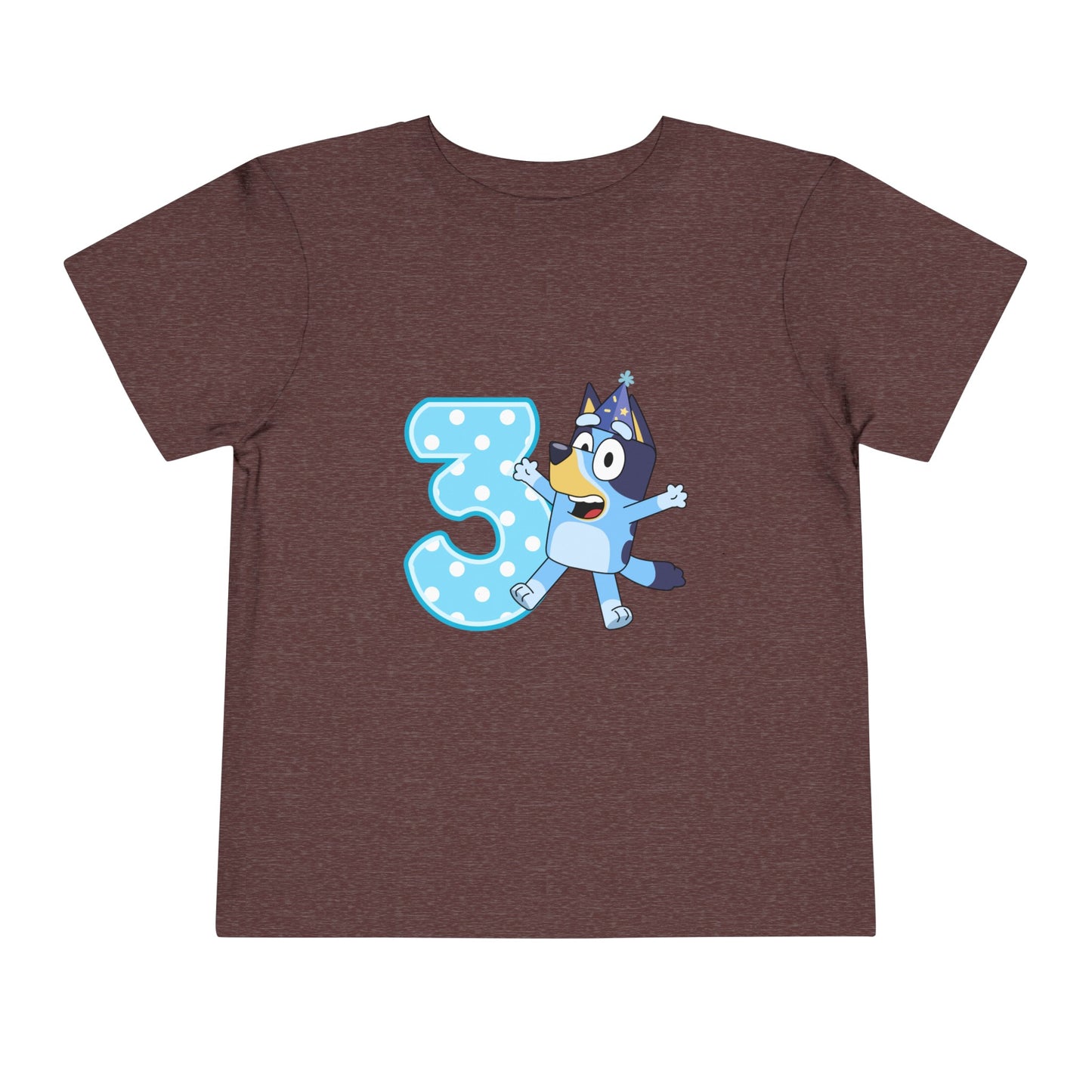 #3 Birthday Toddler Short Sleeve Tee