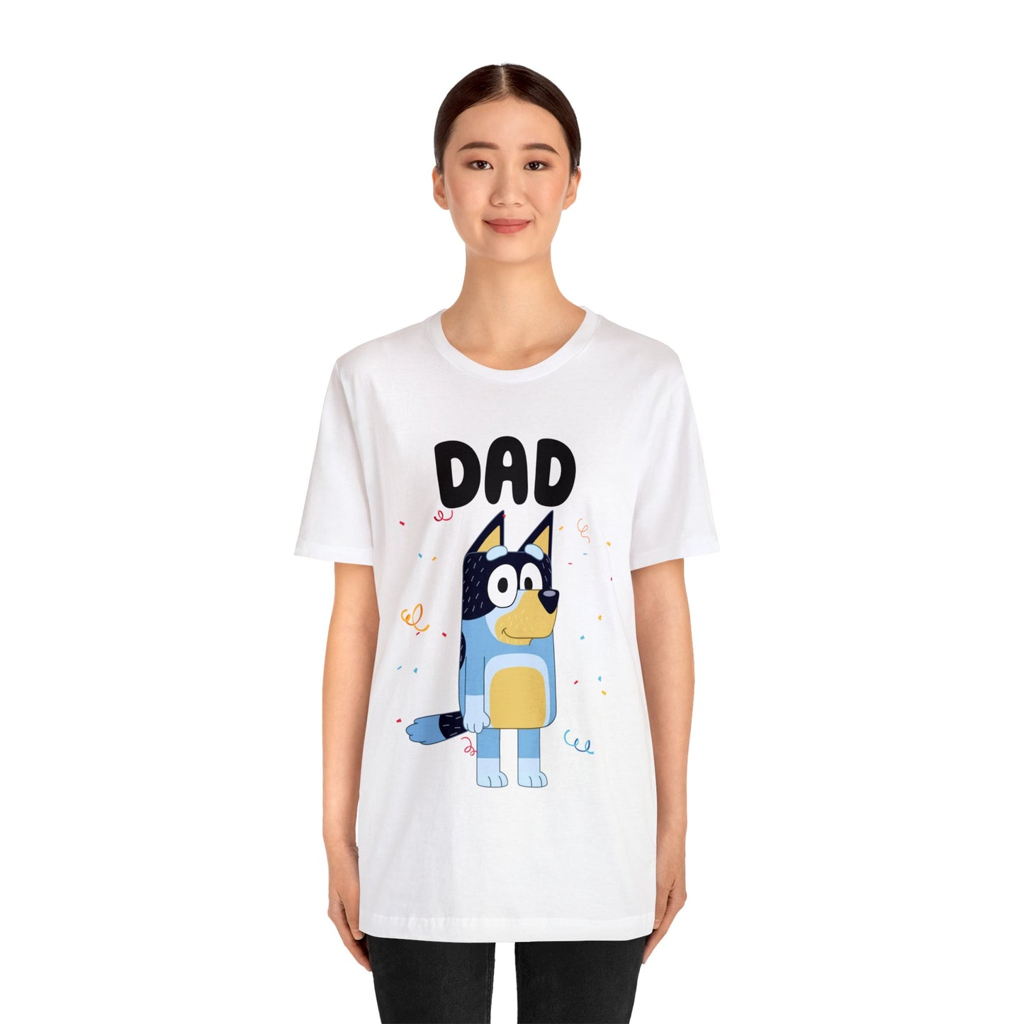 Dad Bluey Birthday Short sleeve Tshirt