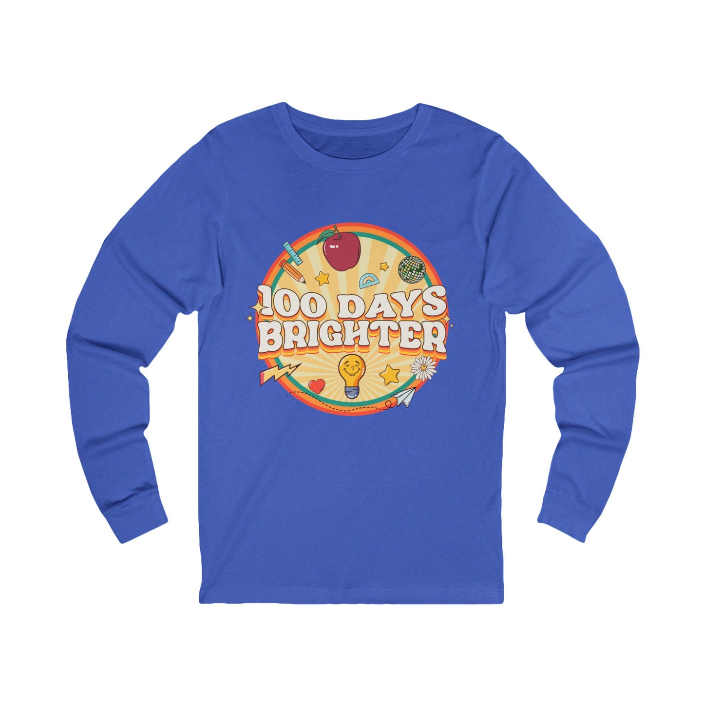 100 Days Brighter Jersey Long Sleeve Tee