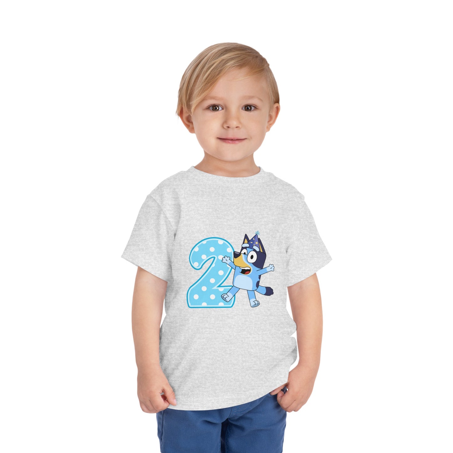 #2 Birthday Toddler Short Sleeve Tee