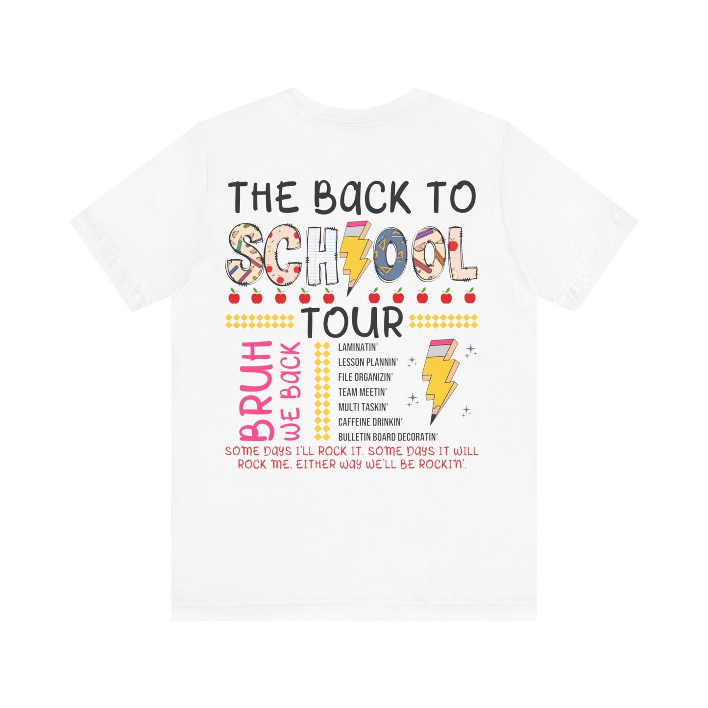 ABCD The Back to School Tour (front/back) Jersey Short Sleeve Tee