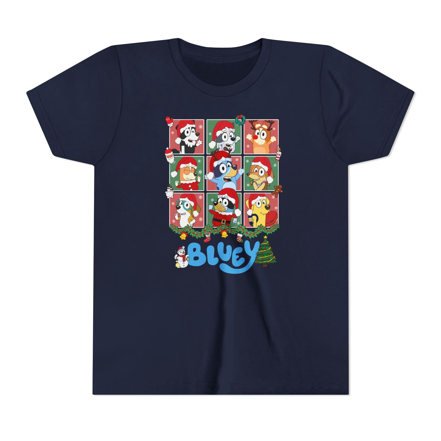 Christmas Polaroids Youth Short Sleeve Tee