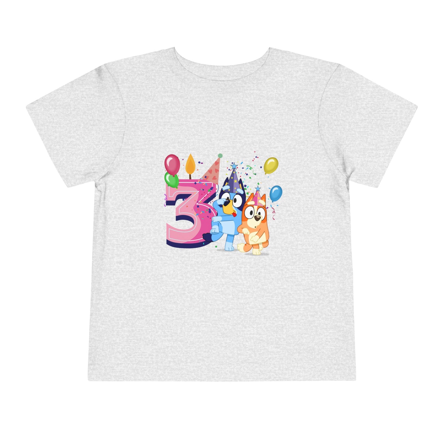 3rd Birthday Toddler Short Sleeve Tee