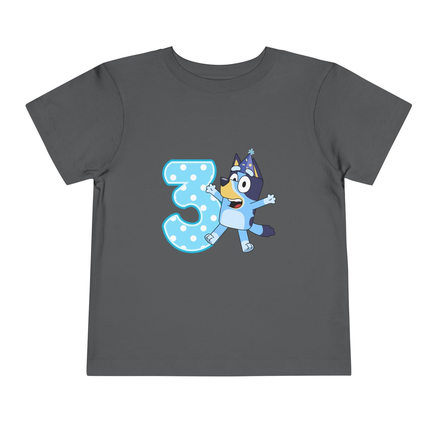 #3 Birthday Toddler Short Sleeve Tee