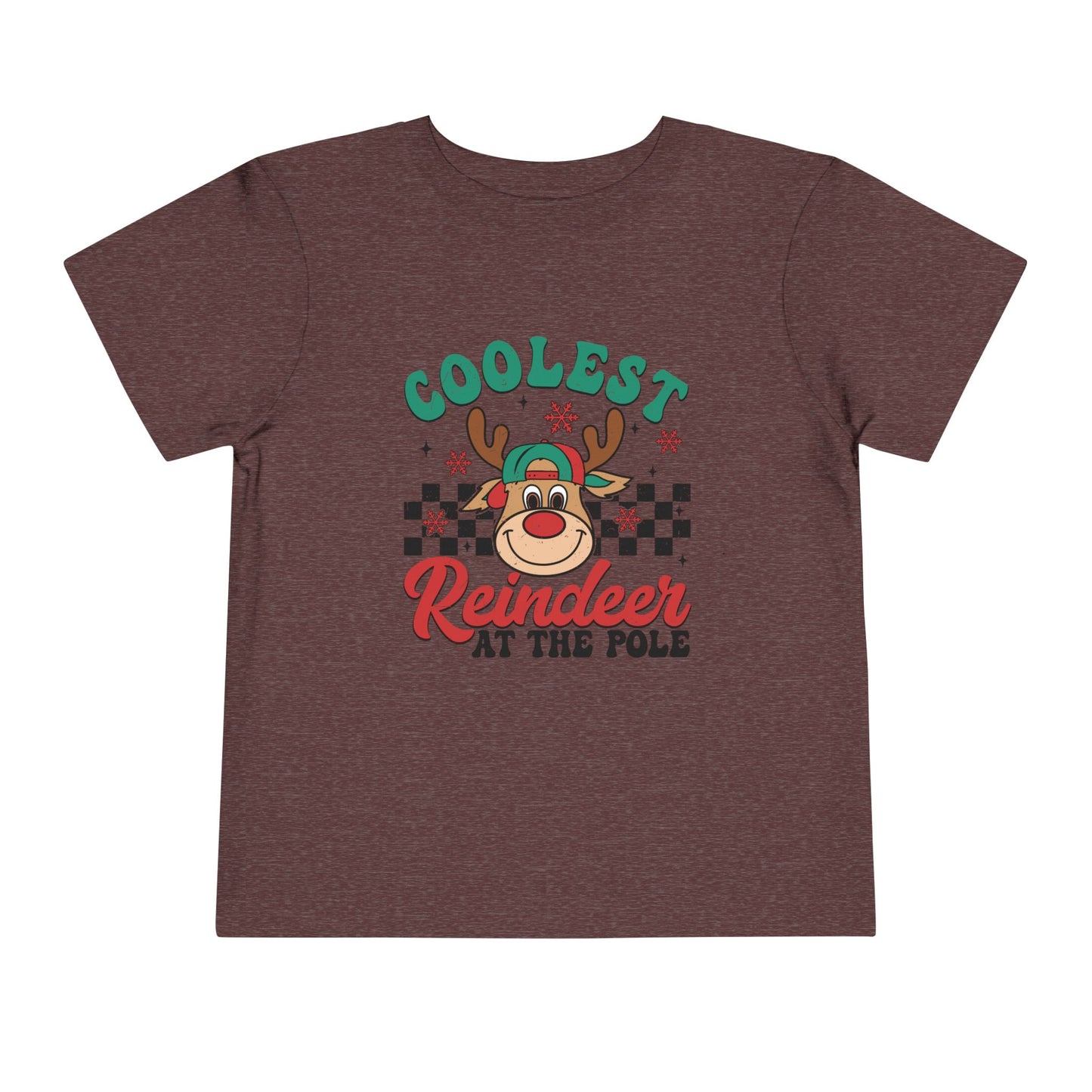 Coolest Reindeer at the Pole Toddler Short Sleeve Tee