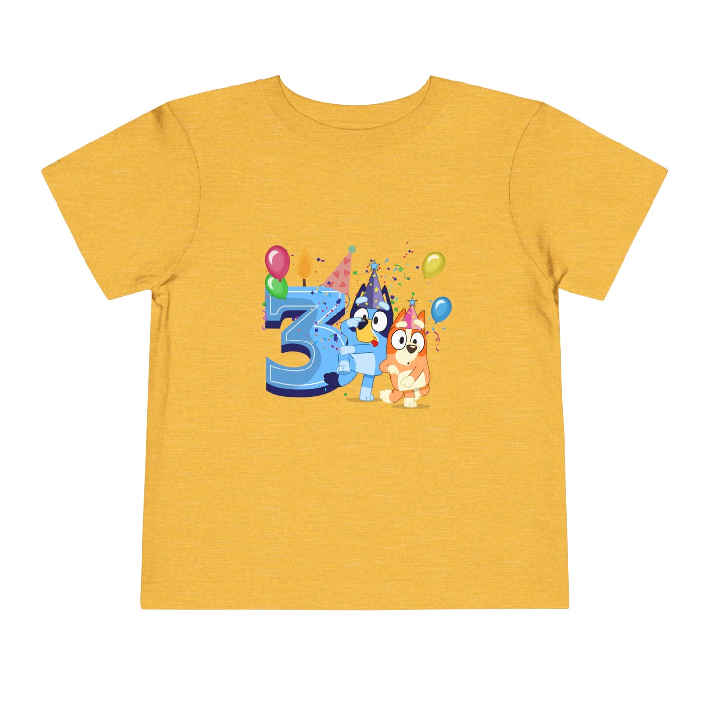 3rd Birthday Toddler Short Sleeve Tee