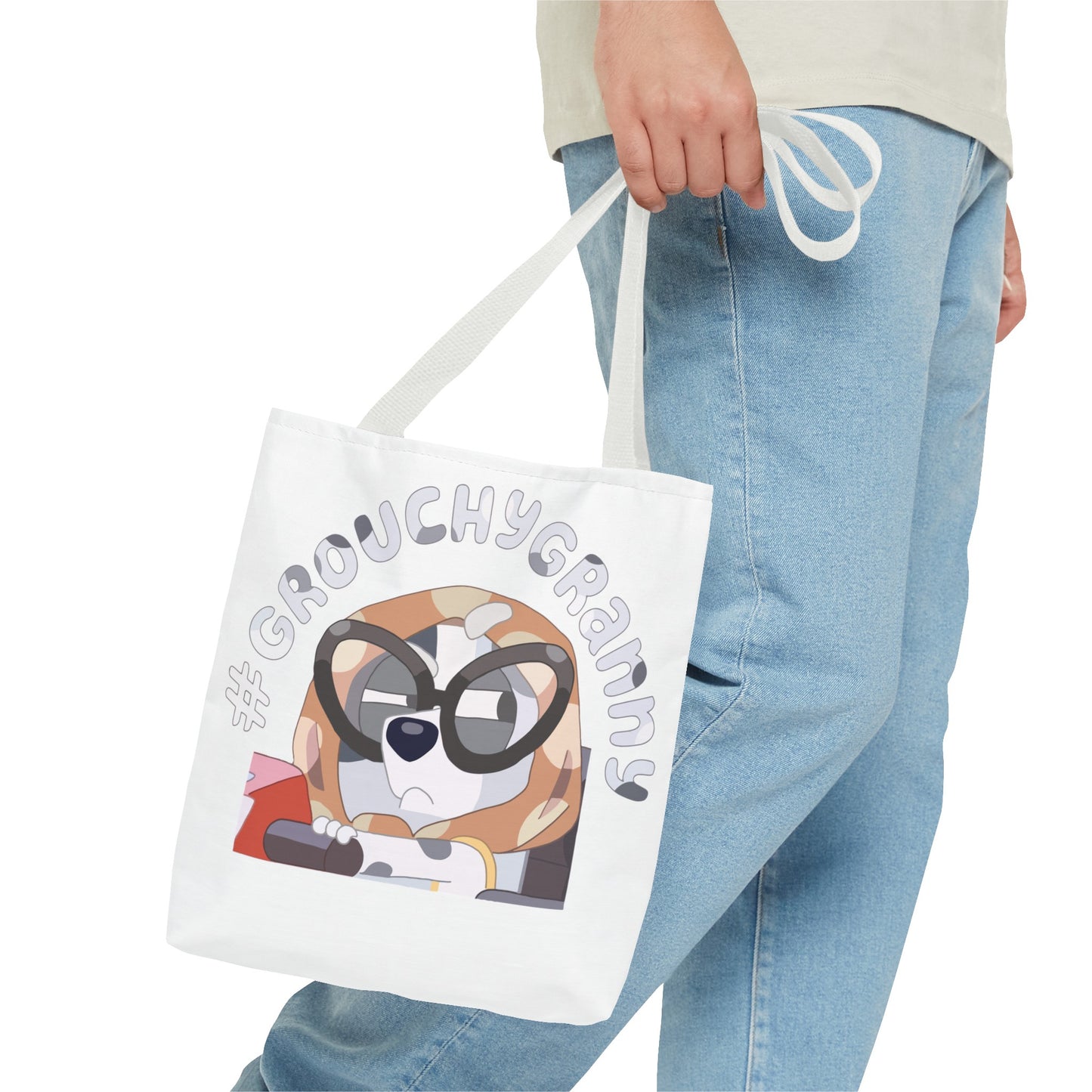 #GROUCHY GRANNY Tote Bag (AOP)