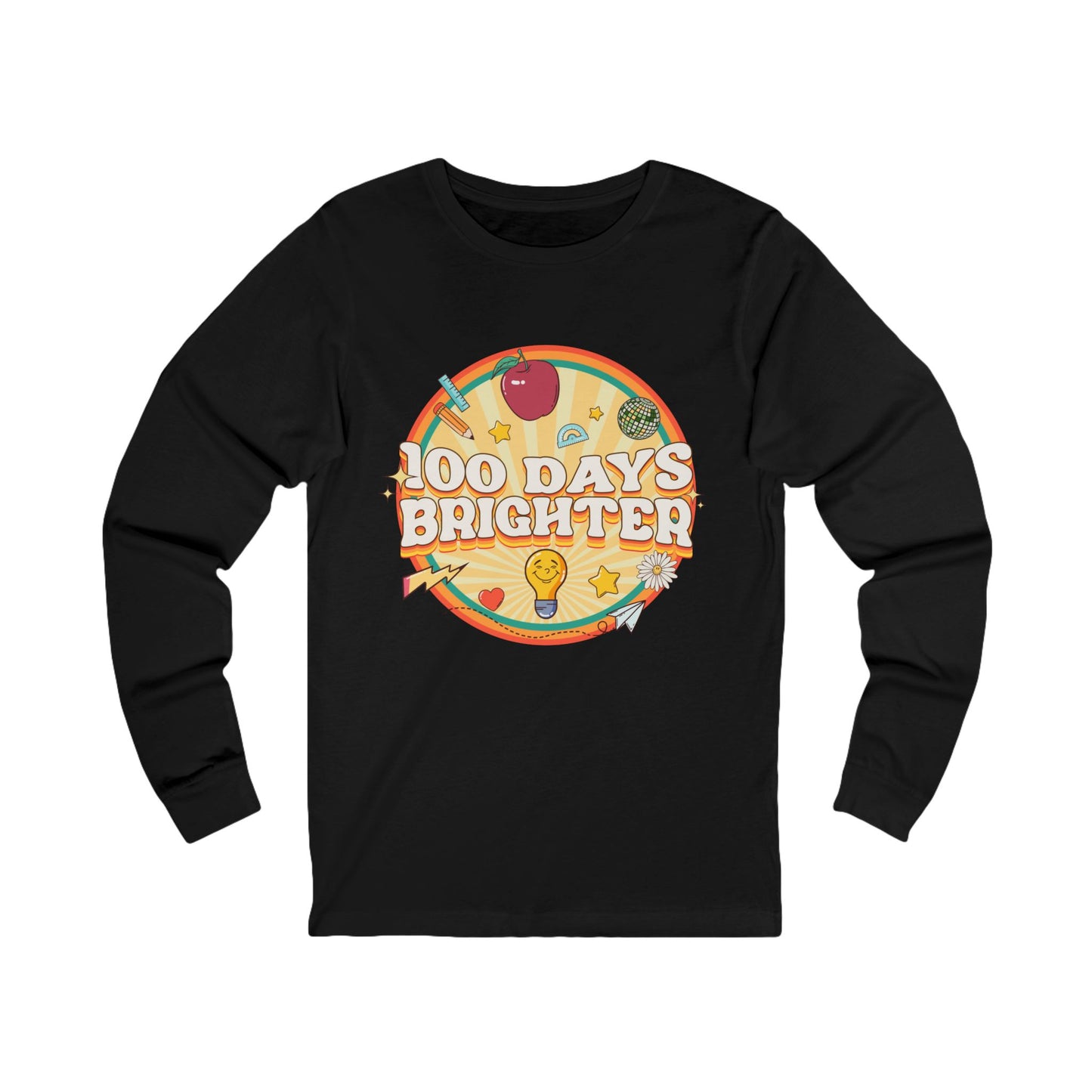 100 Days Brighter Jersey Long Sleeve Tee