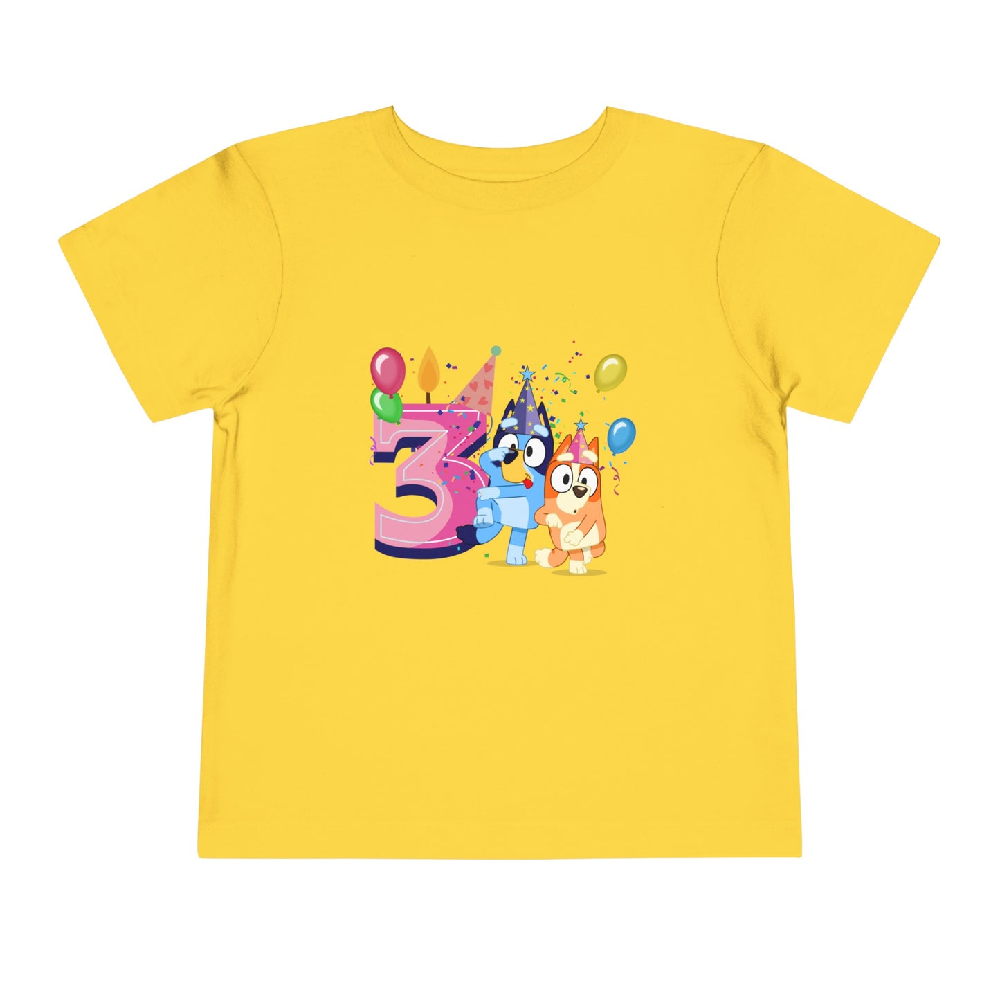 3rd Birthday Toddler Short Sleeve Tee