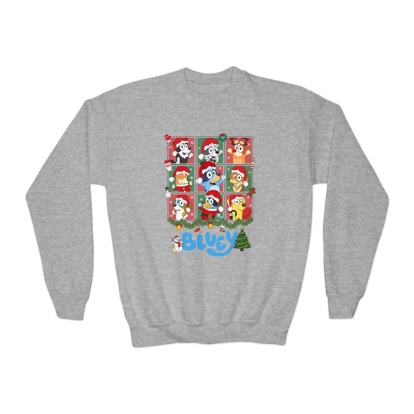 Christmas Polaroids Youth Crewneck Sweatshirt