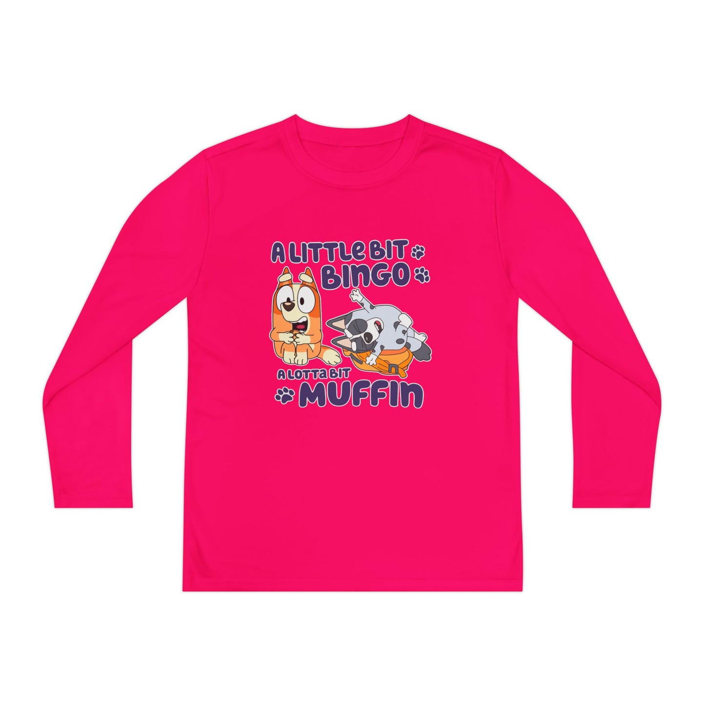 A Little Bit .. A Lot a bit Youth Long Sleeve Competitor Tee