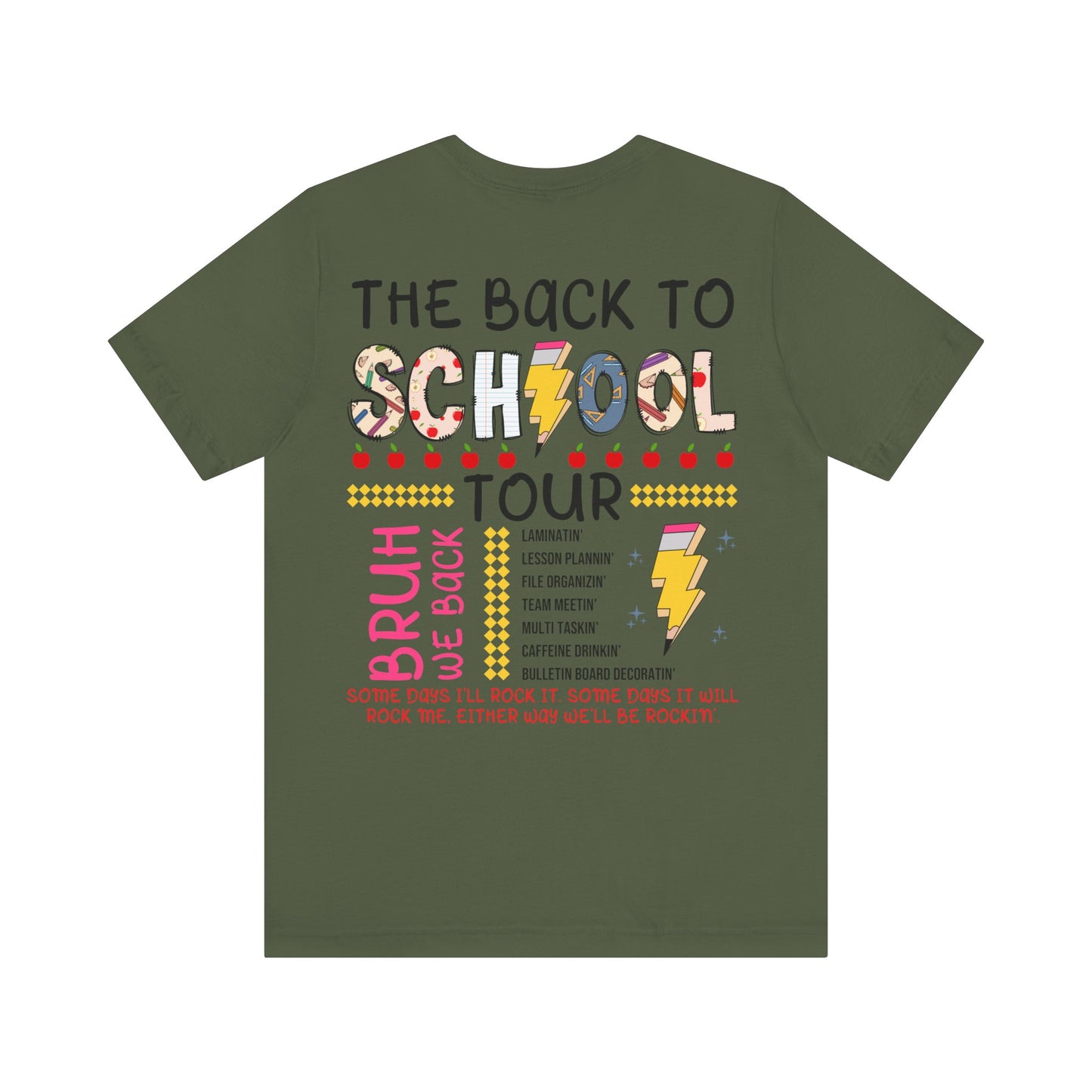 ABCD The Back to School Tour (front/back) Jersey Short Sleeve Tee
