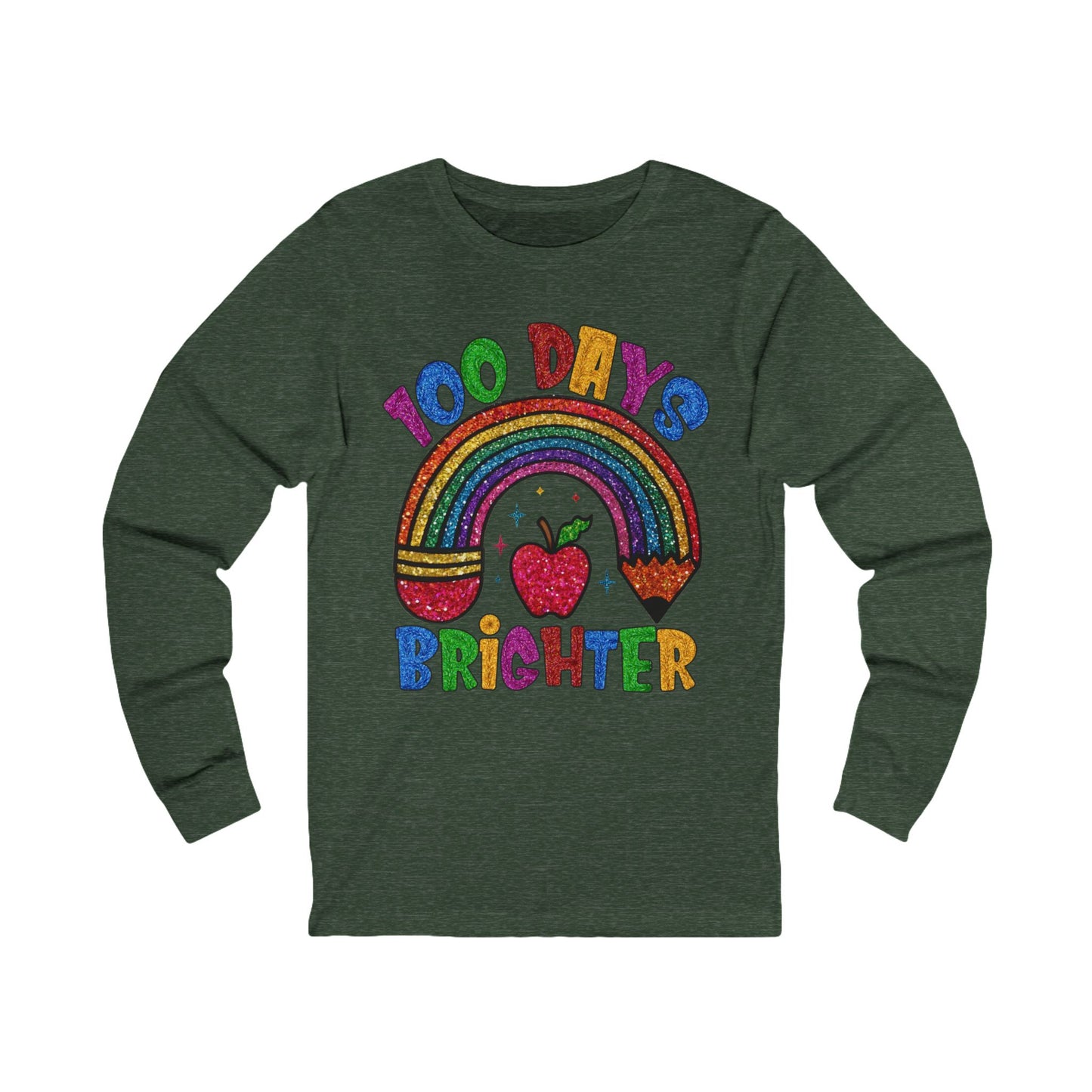 100 DAYS BRIGHTER Jersey Long Sleeve Tee
