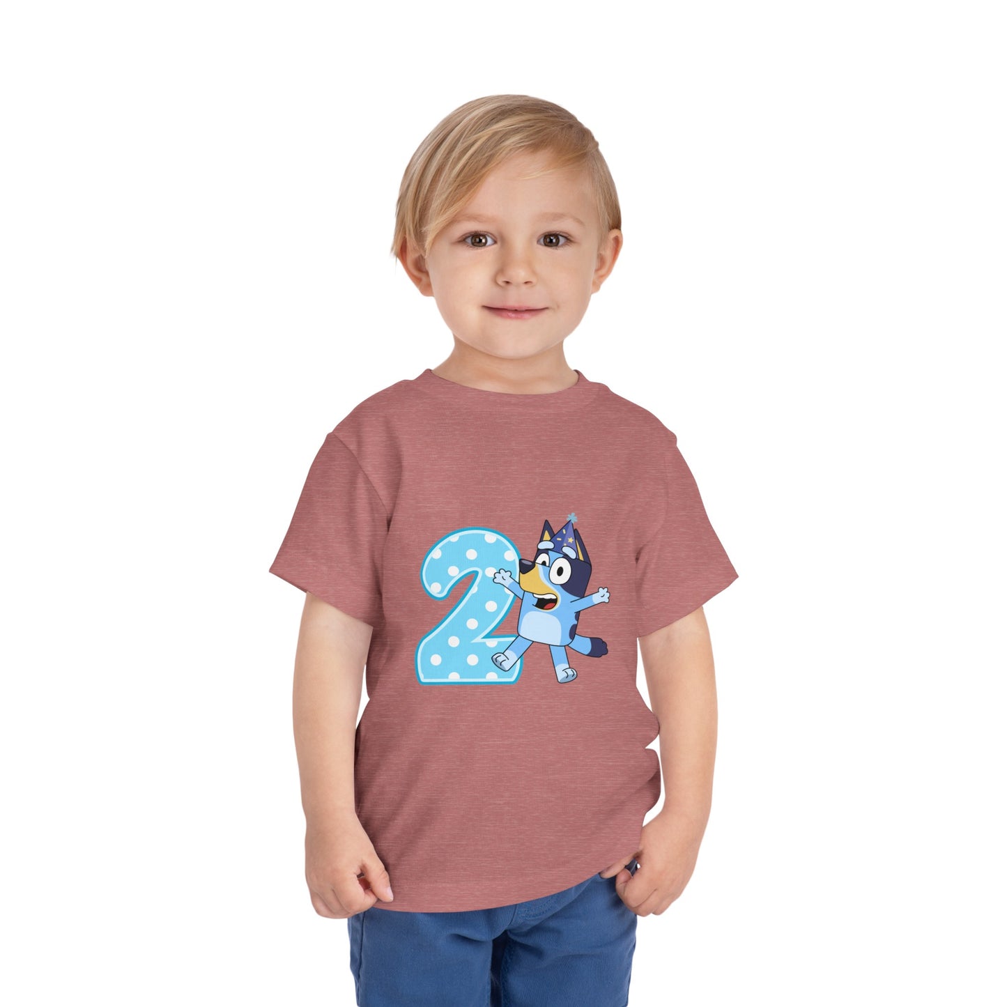 #2 Birthday Toddler Short Sleeve Tee