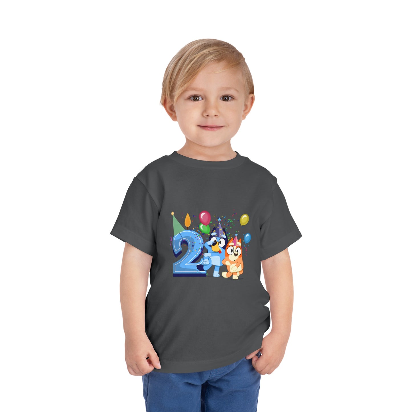 2nd Birthday Toddler Short Sleeve Tee