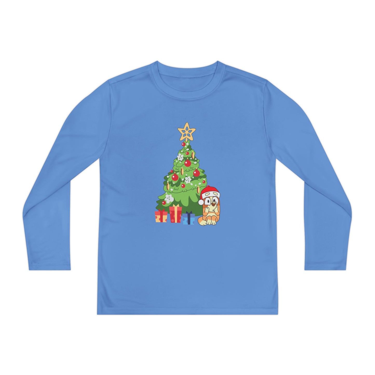 Christmas Tree Bingo Youth Long Sleeve Competitor Tee