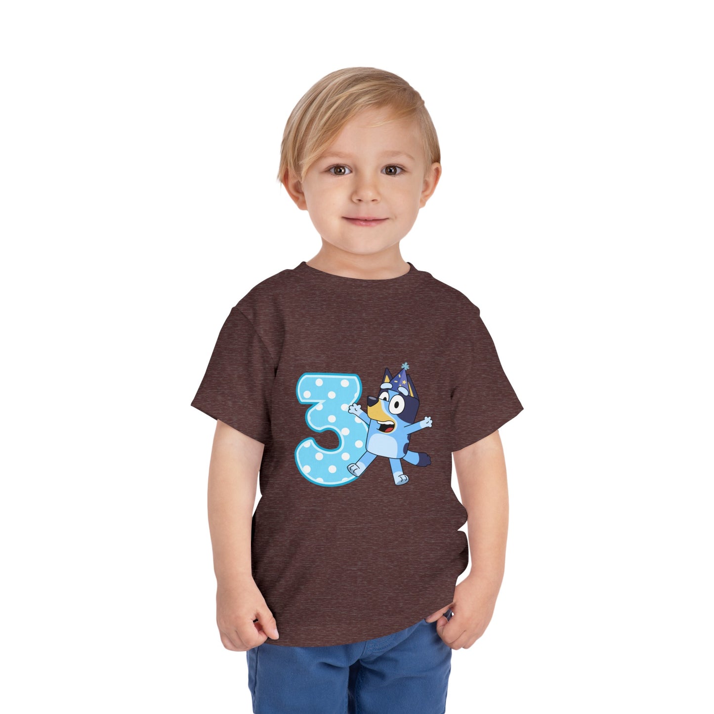 #3 Birthday Toddler Short Sleeve Tee