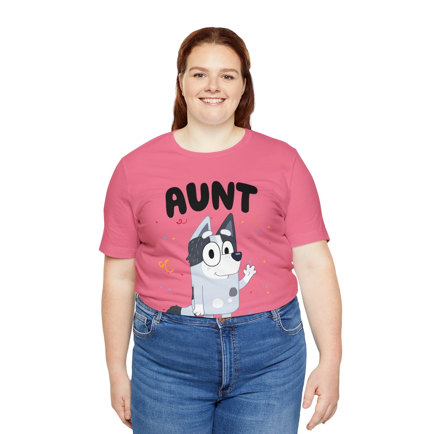 Aunt Bluey Birthday short sleeve Tshirt
