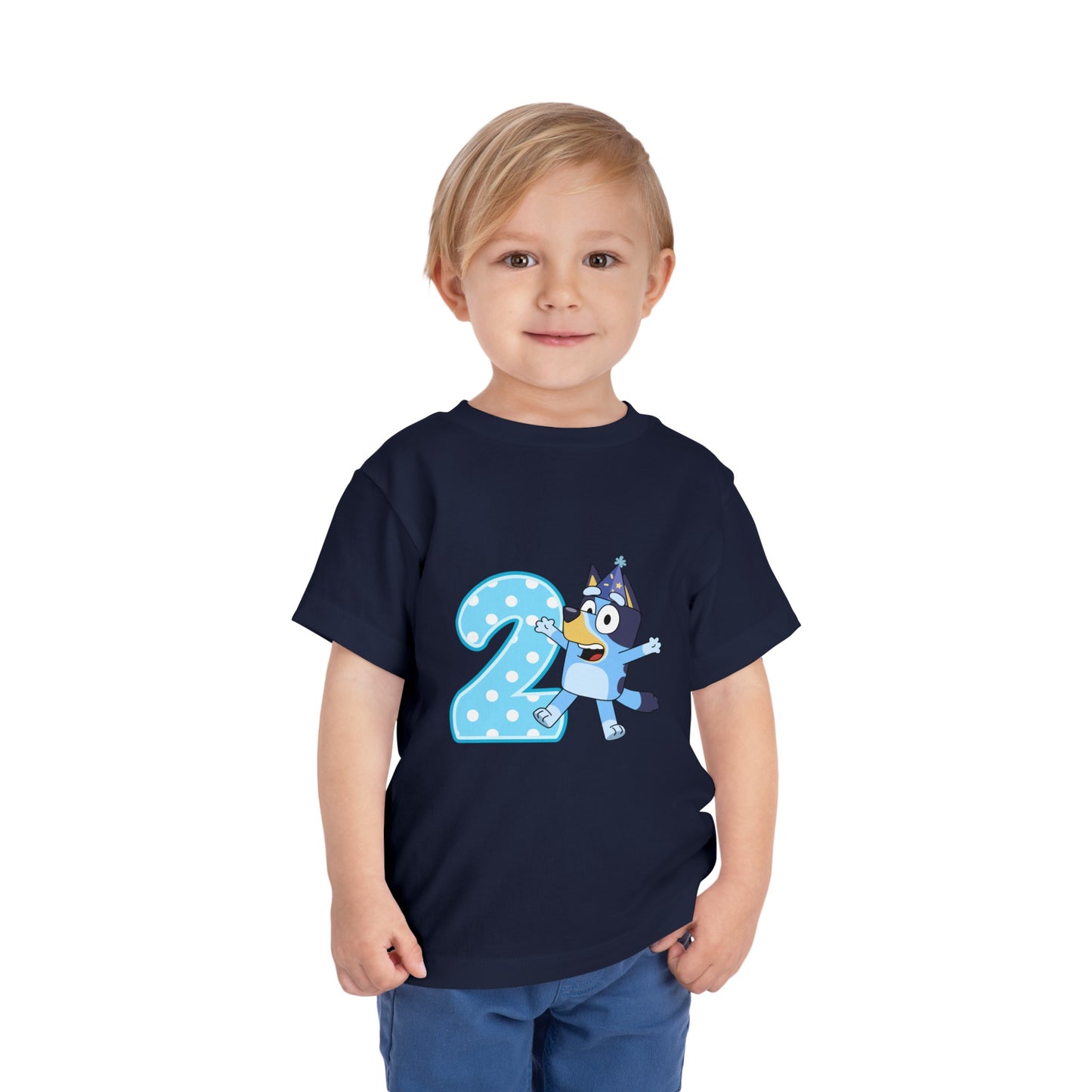 #2 Birthday Toddler Short Sleeve Tee