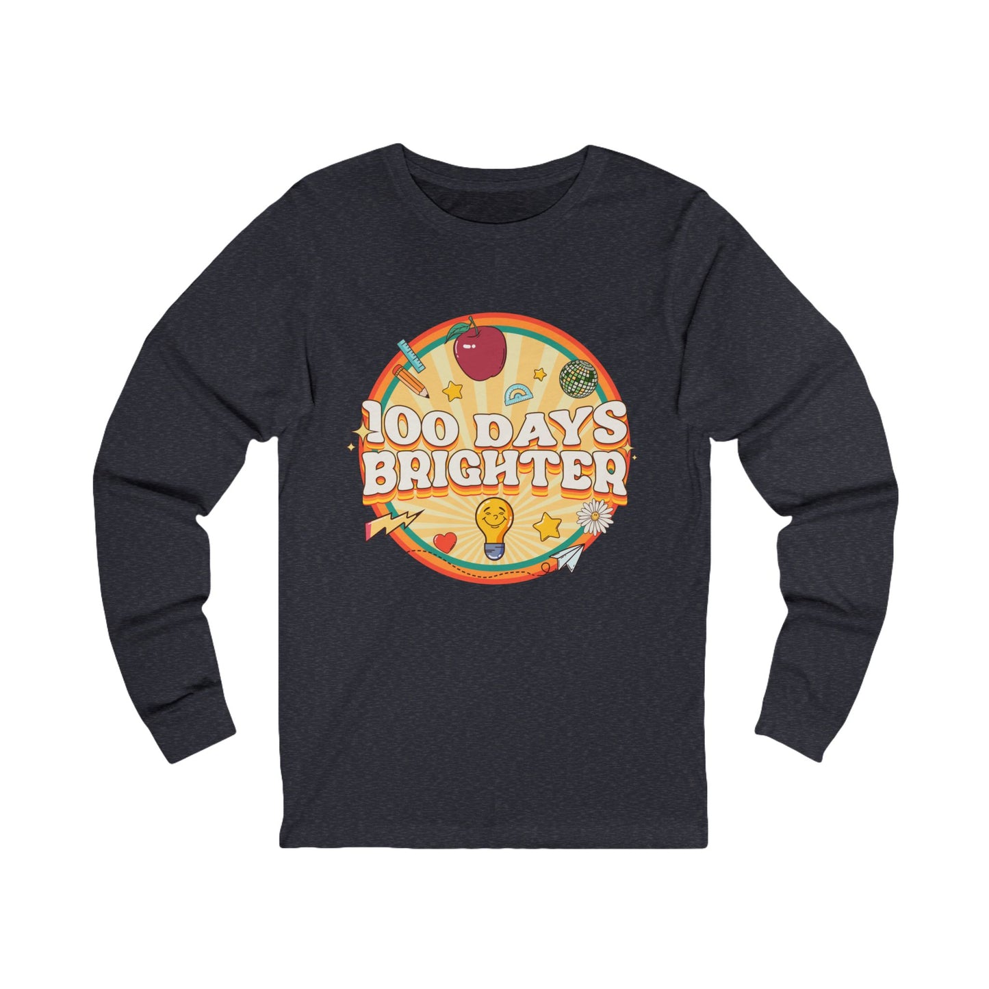 100 Days Brighter Jersey Long Sleeve Tee