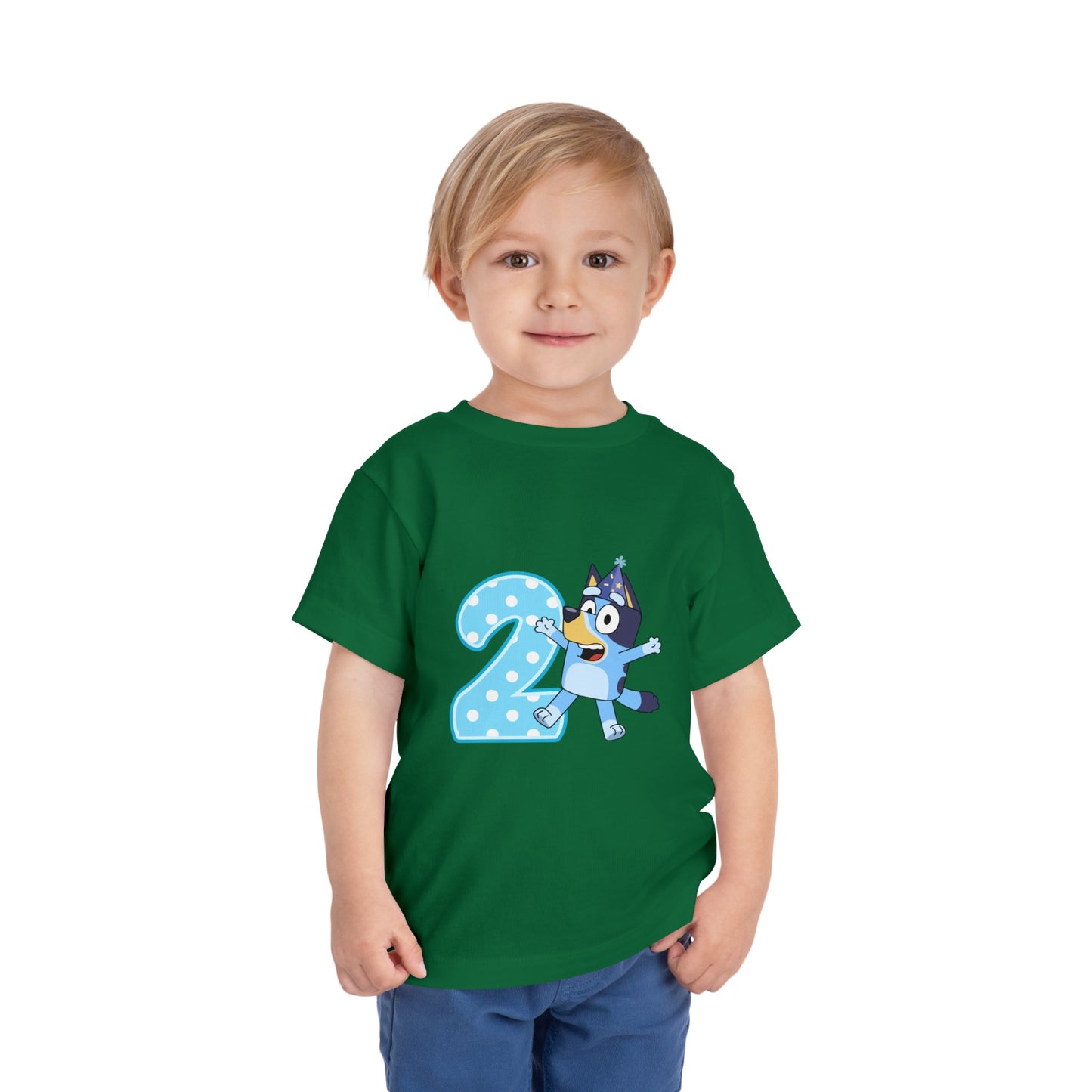 #2 Birthday Toddler Short Sleeve Tee