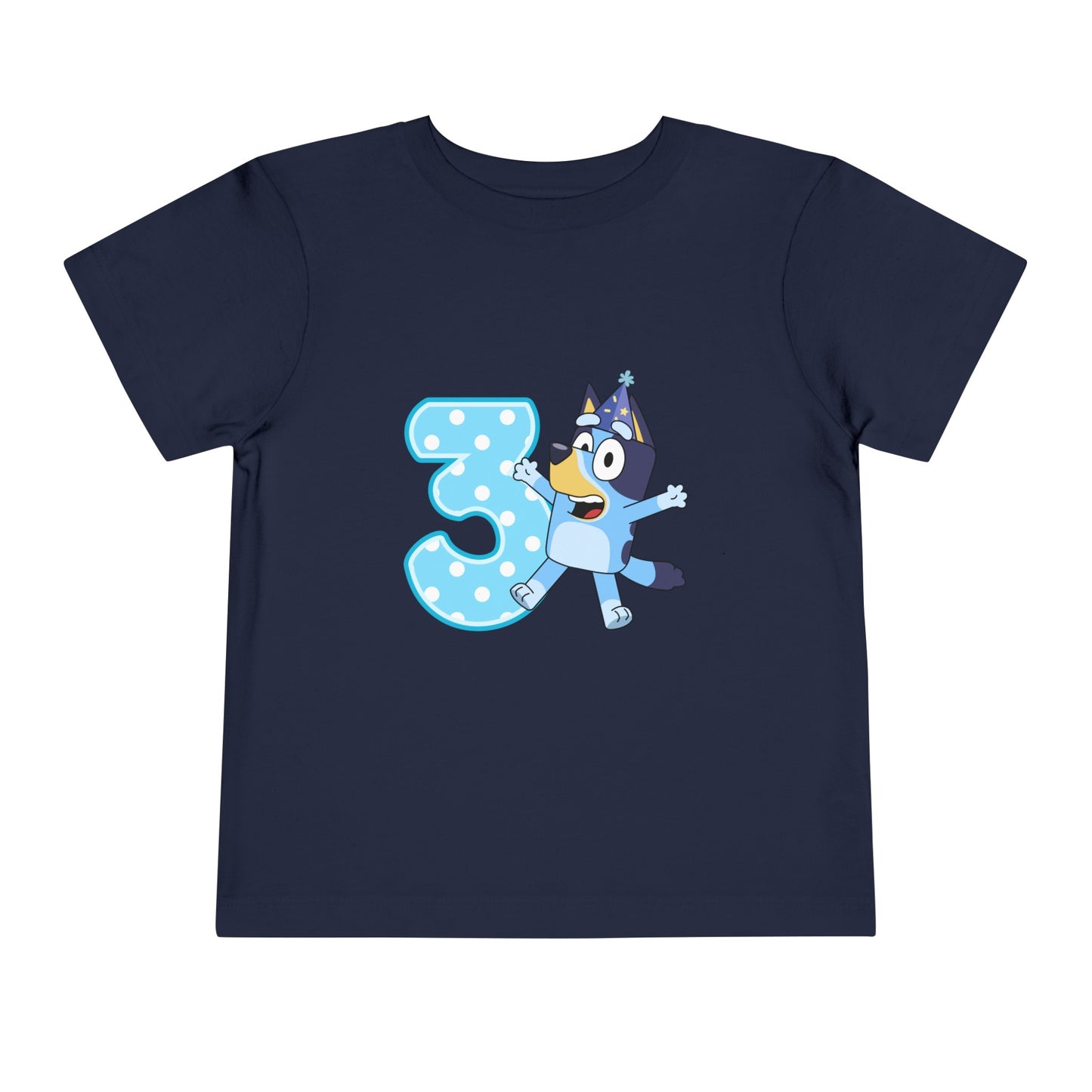 #3 Birthday Toddler Short Sleeve Tee