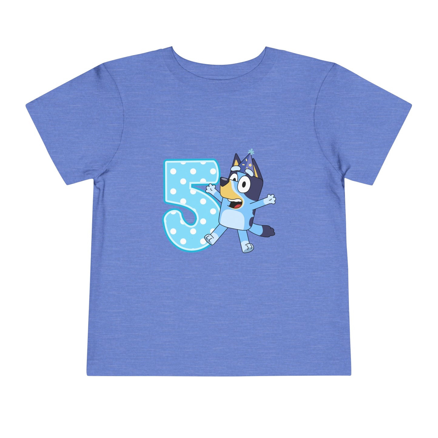 #5 Birthday Toddler Short Sleeve Tee