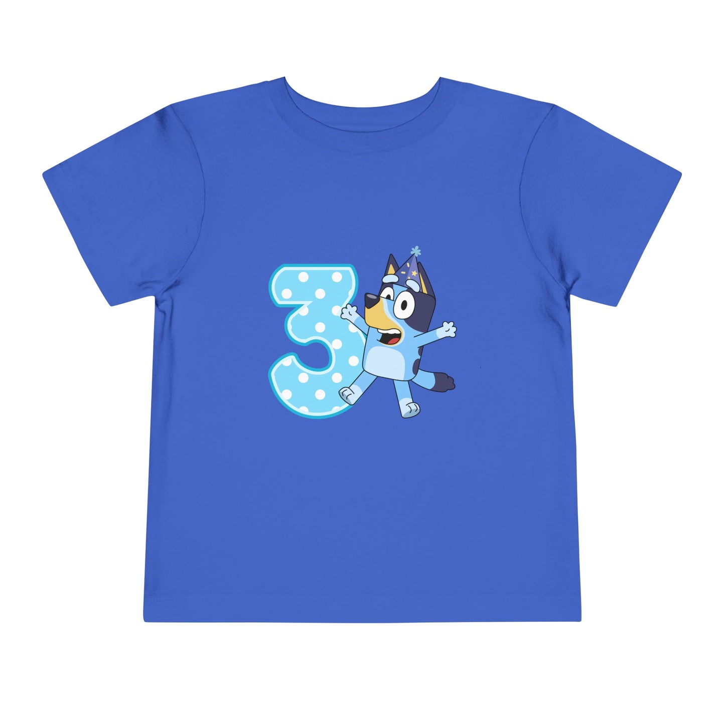 #3 Birthday Toddler Short Sleeve Tee