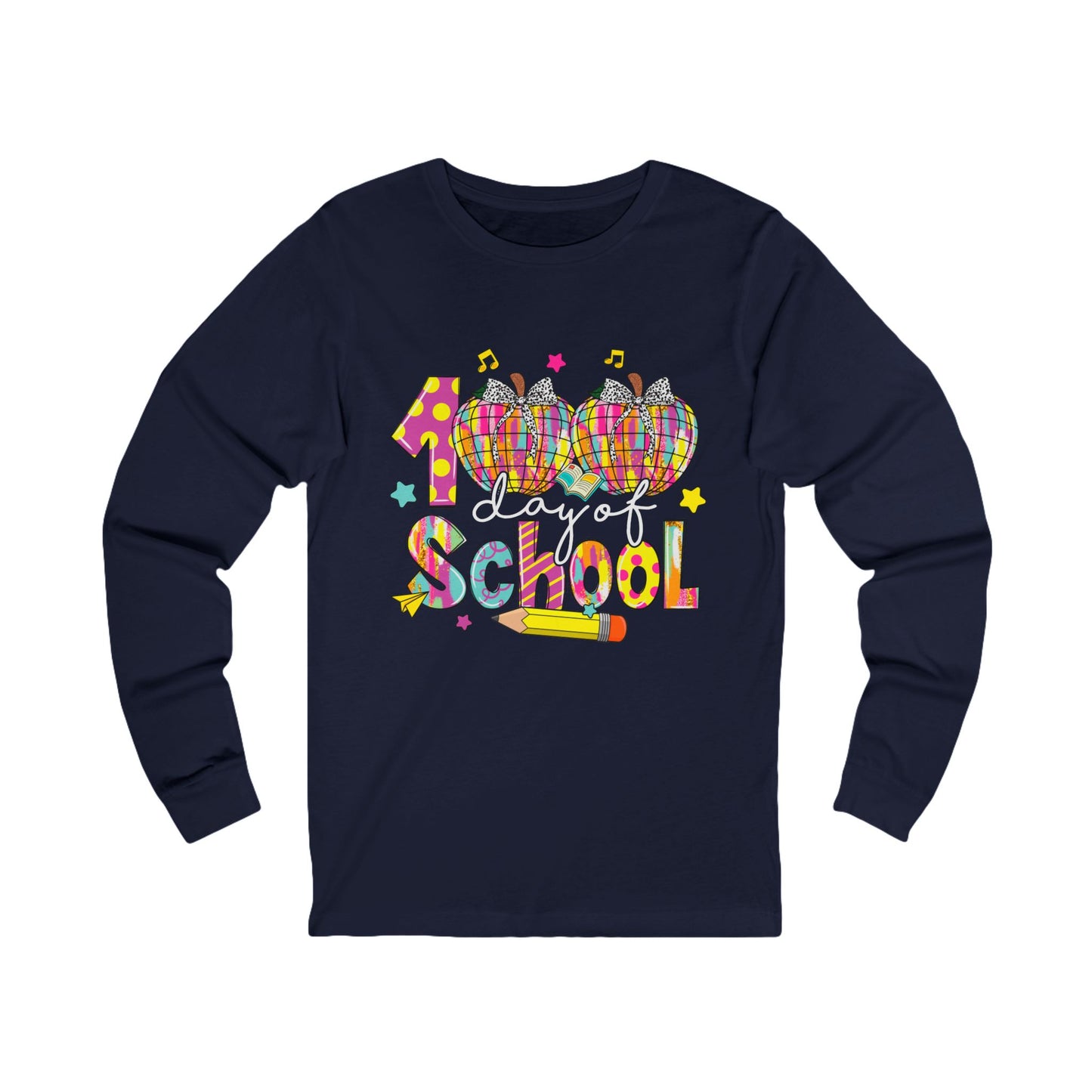 100TH DAY OF SCHOOL Jersey Long Sleeve Tee