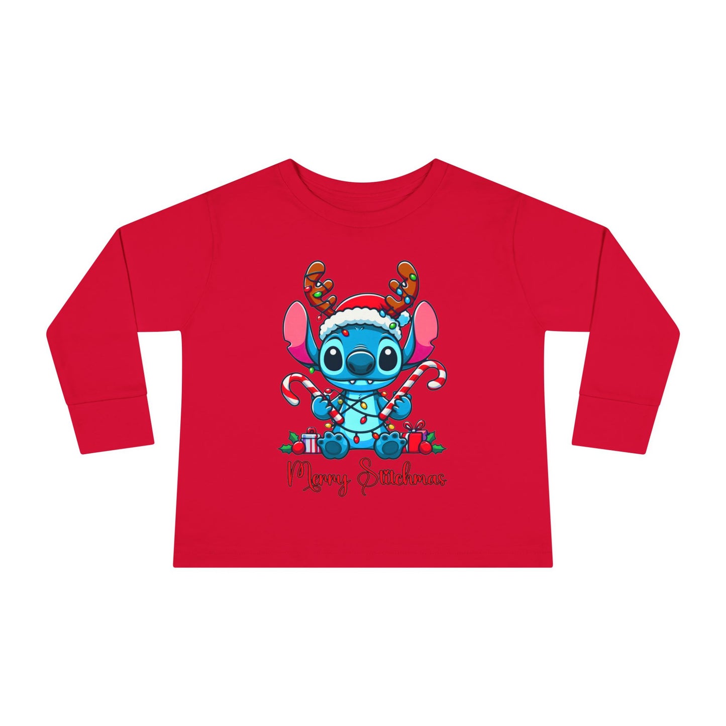 Merry Stitchmas Toddler Long Sleeve Tee
