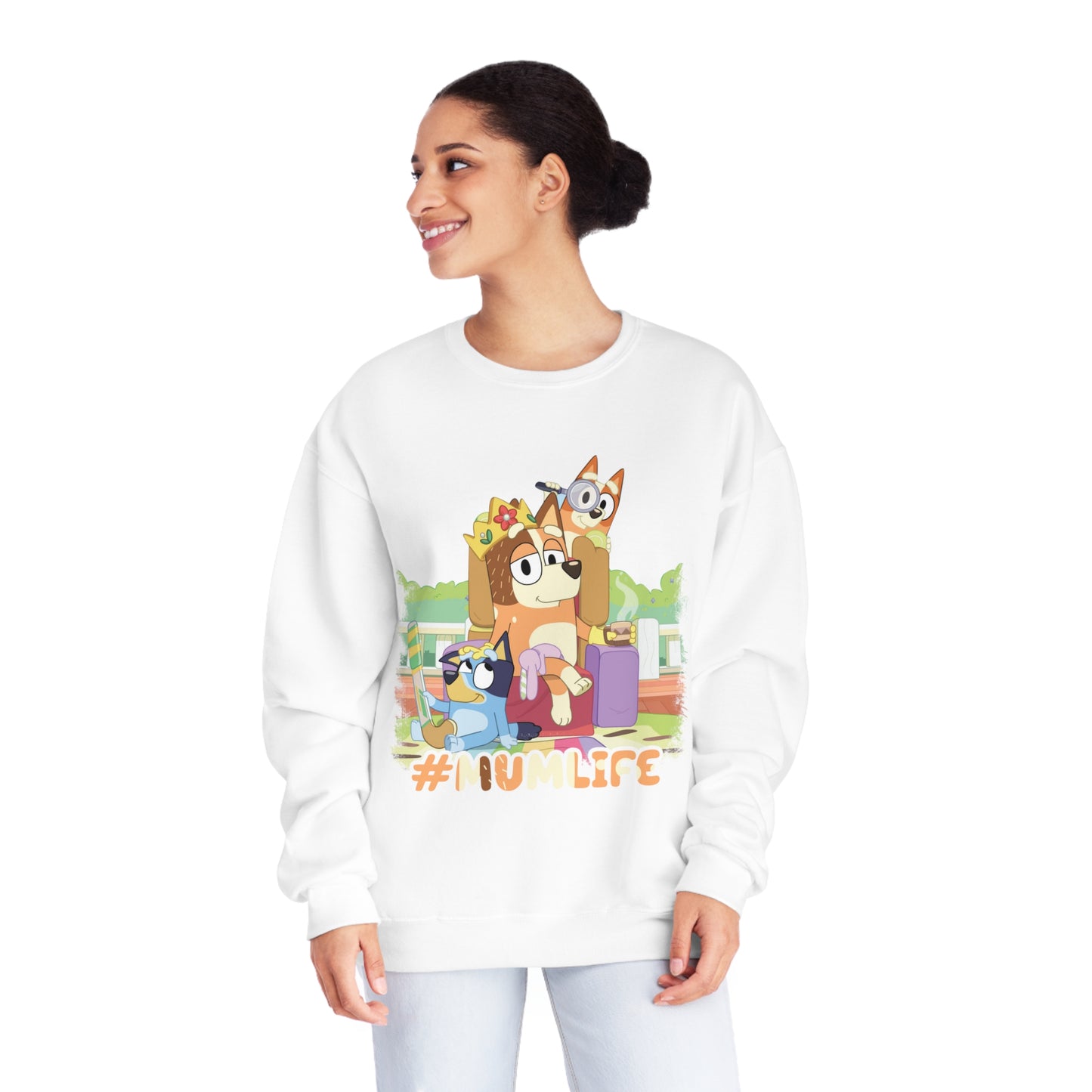 #Mumlife Bluey Crewneck Sweatshirt