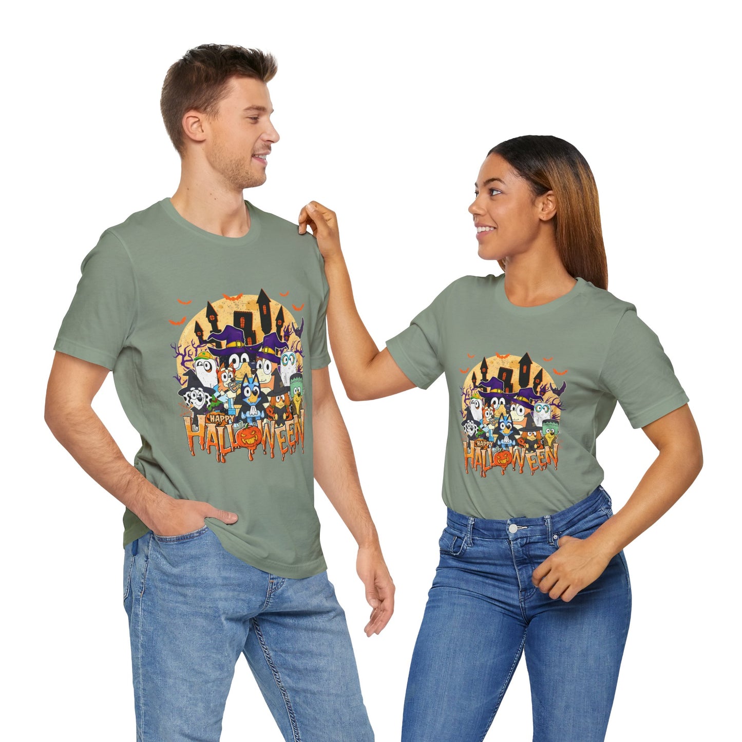 Happy Halloween Jersey Short Sleeve Tee