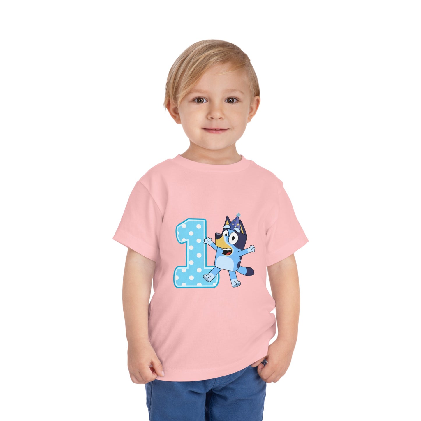 #1 Birthday Toddler Short Sleeve Tee