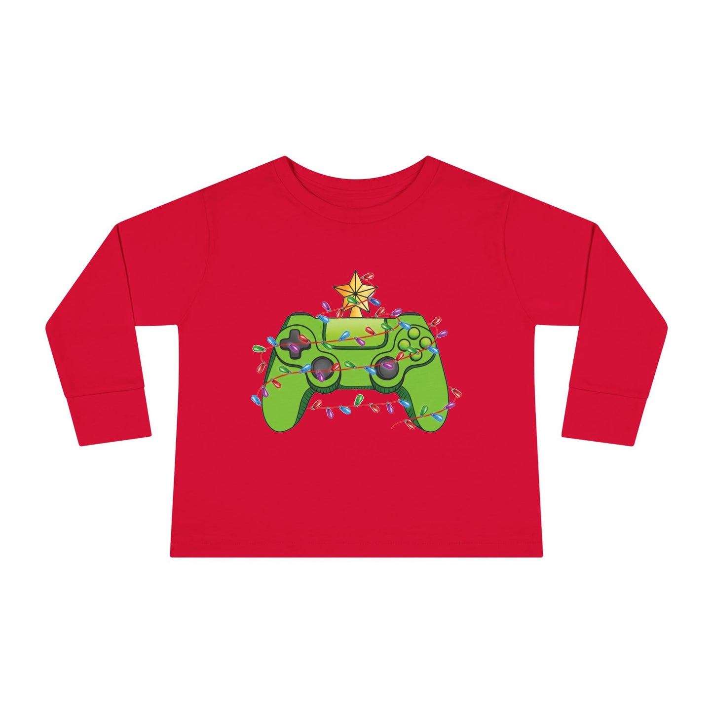 Gamer Christmas Toddler Long Sleeve Tee
