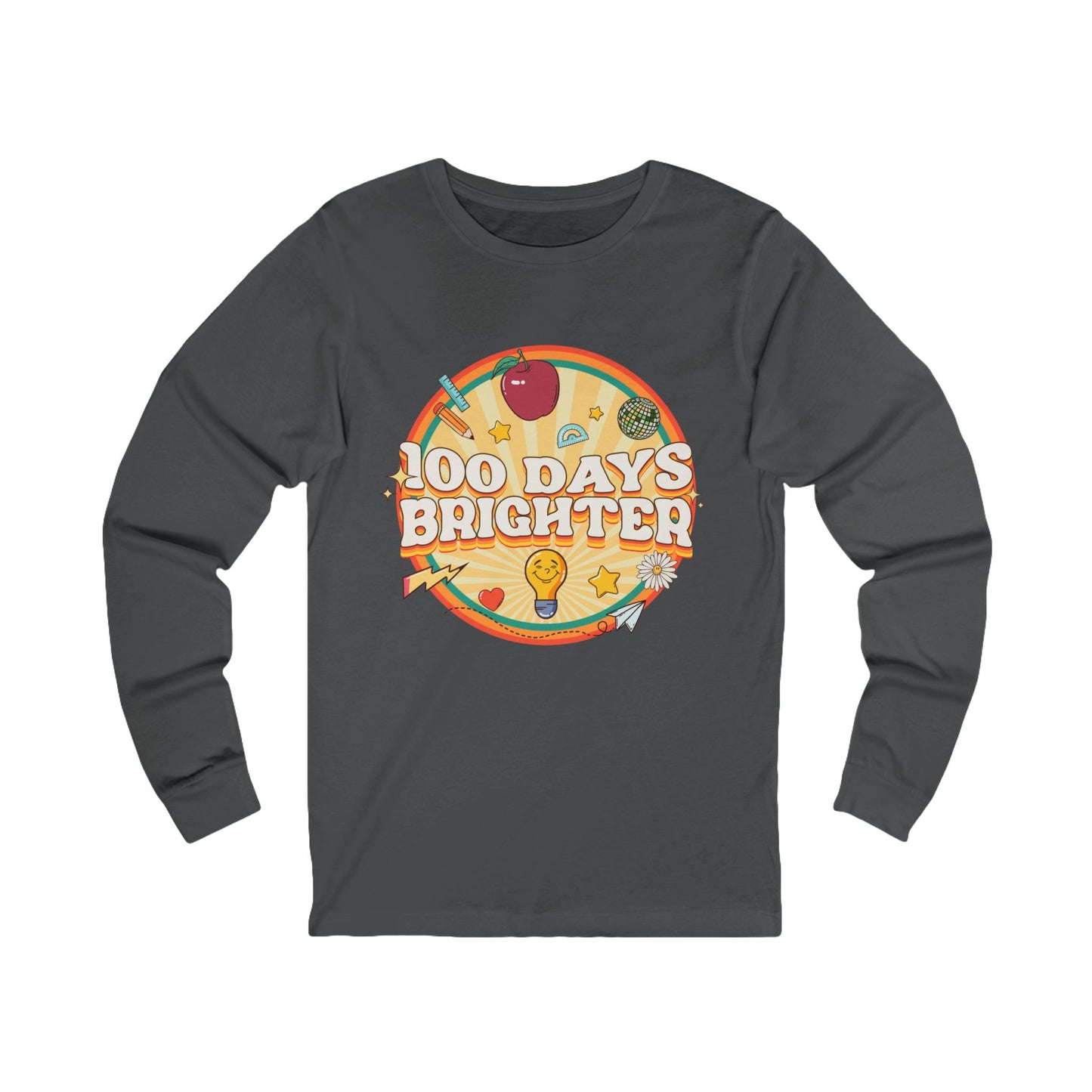 100 Days Brighter Jersey Long Sleeve Tee