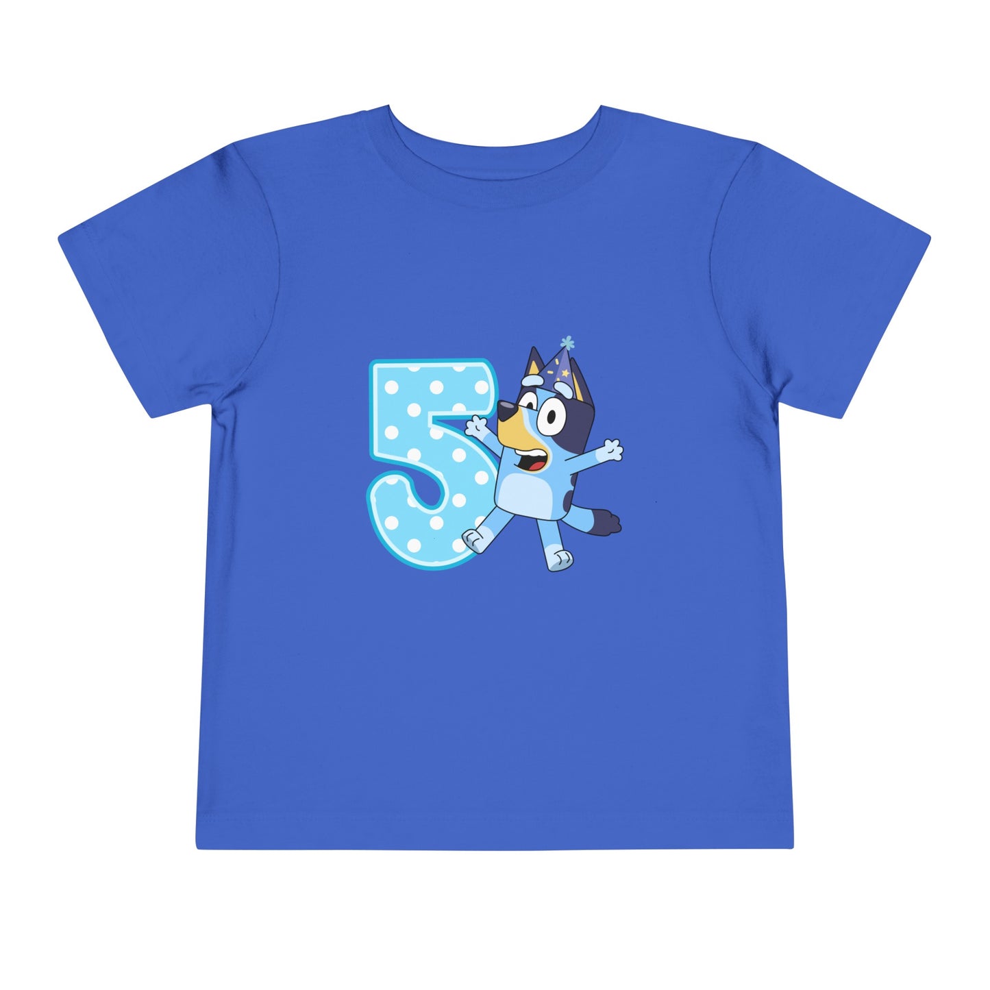 #5 Birthday Toddler Short Sleeve Tee
