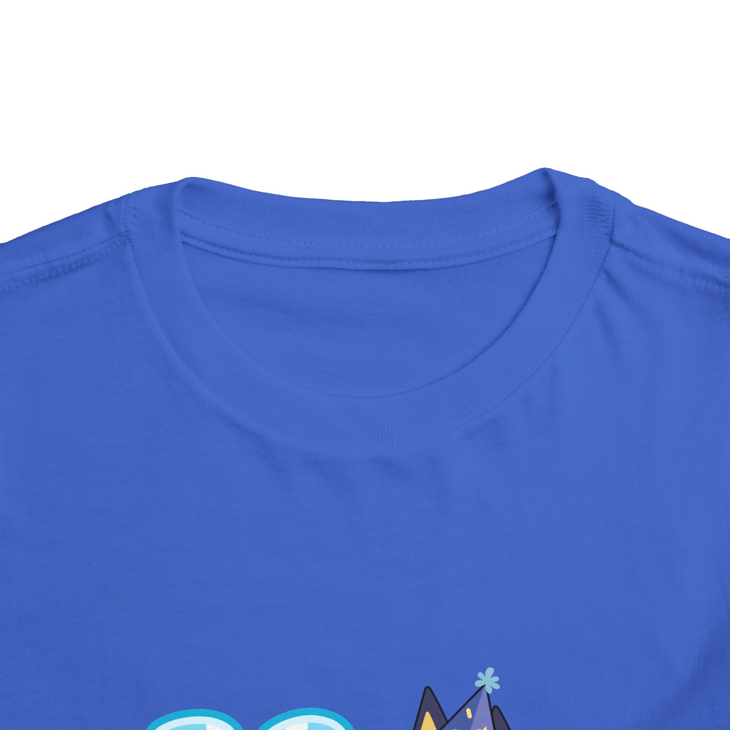 #4 Birthday Toddler Short Sleeve Tee