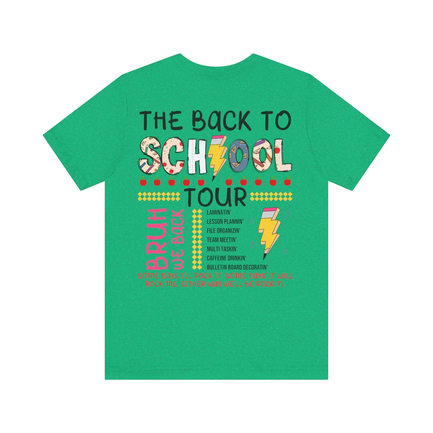 ABCD The Back to School Tour (front/back) Jersey Short Sleeve Tee