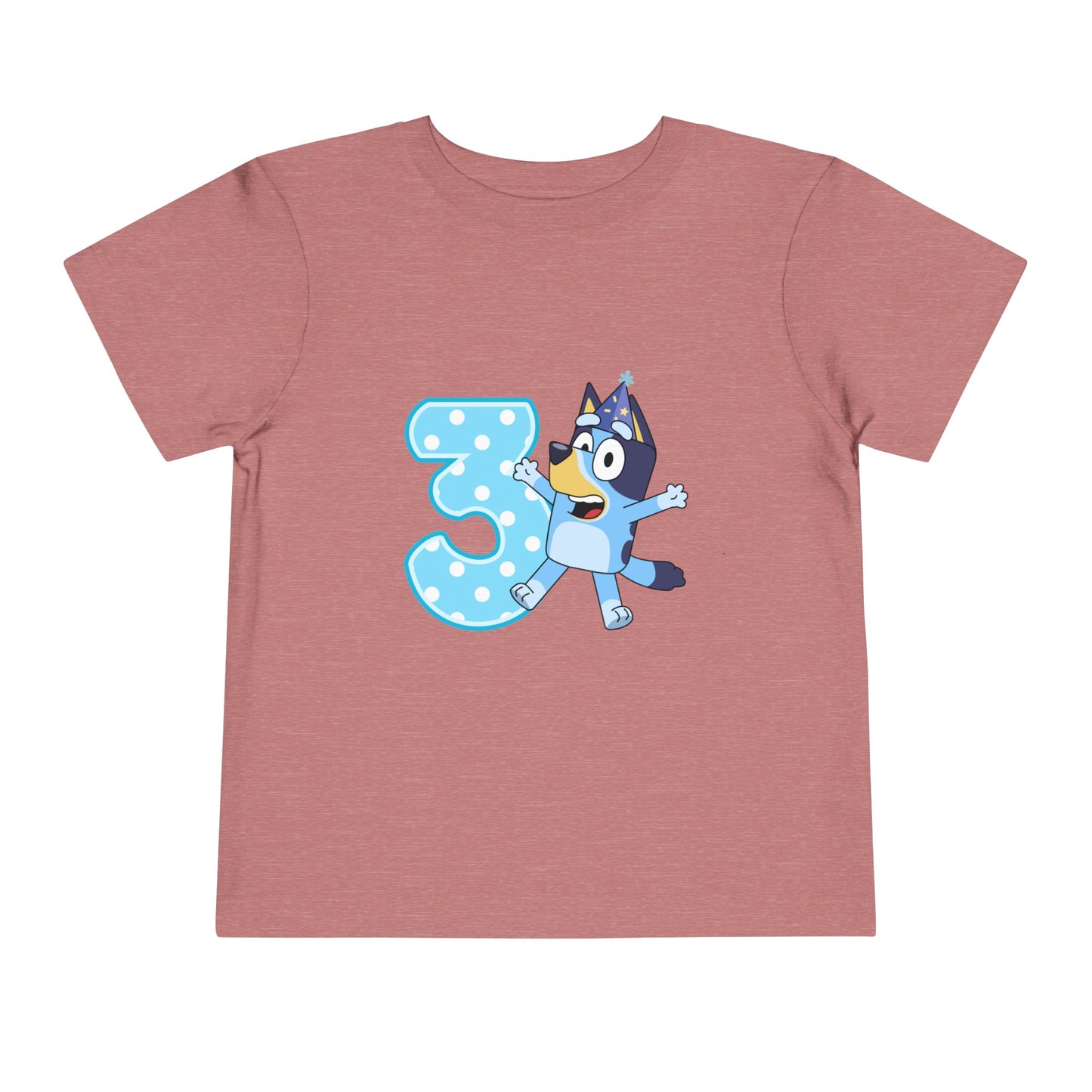 #3 Birthday Toddler Short Sleeve Tee