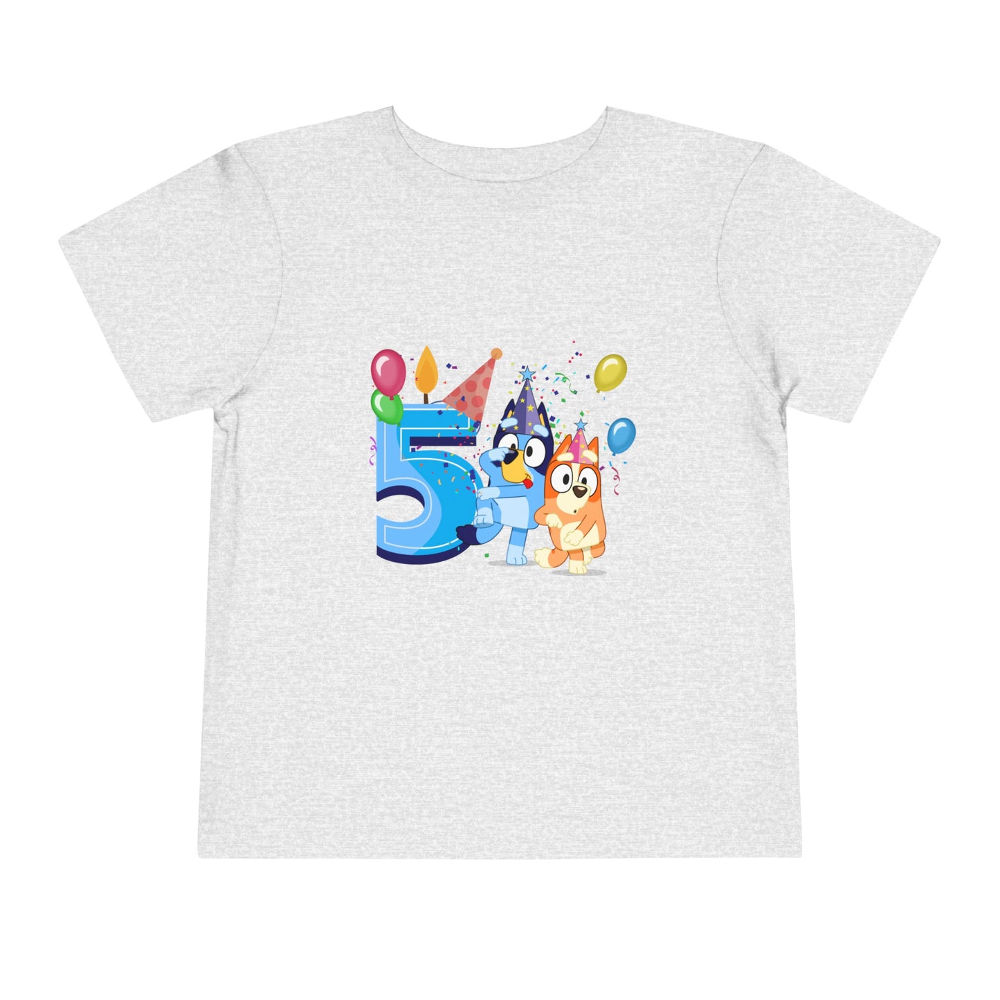 5th Birthday Toddler Short Sleeve Tee