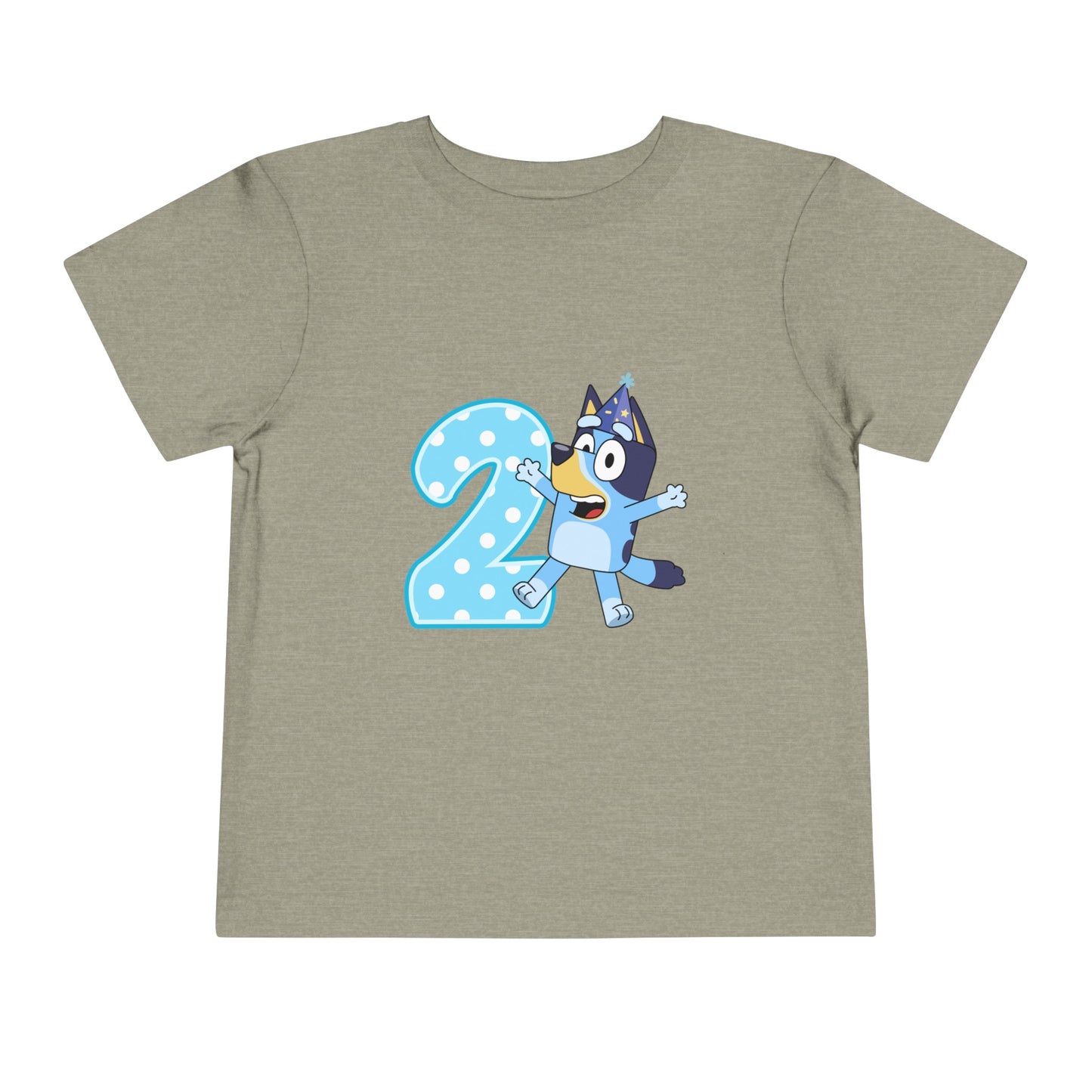 #2 Birthday Toddler Short Sleeve Tee