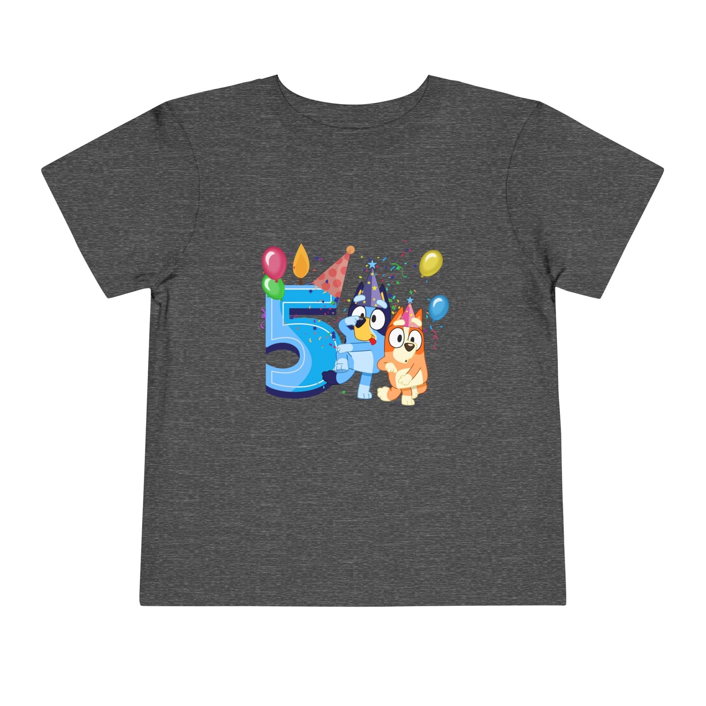 5th Birthday Toddler Short Sleeve Tee