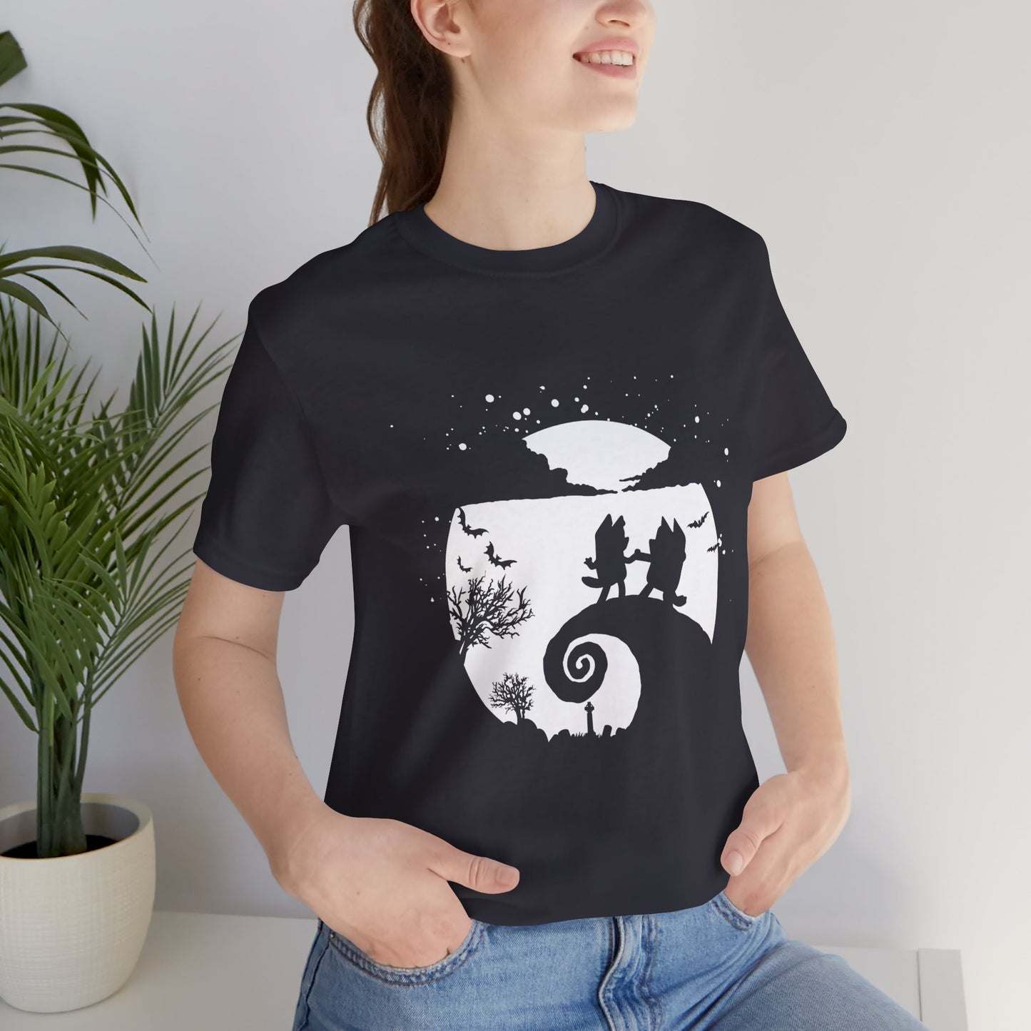 Bluey Nightmare Before Chistmas Jersey Short Sleeve Tee