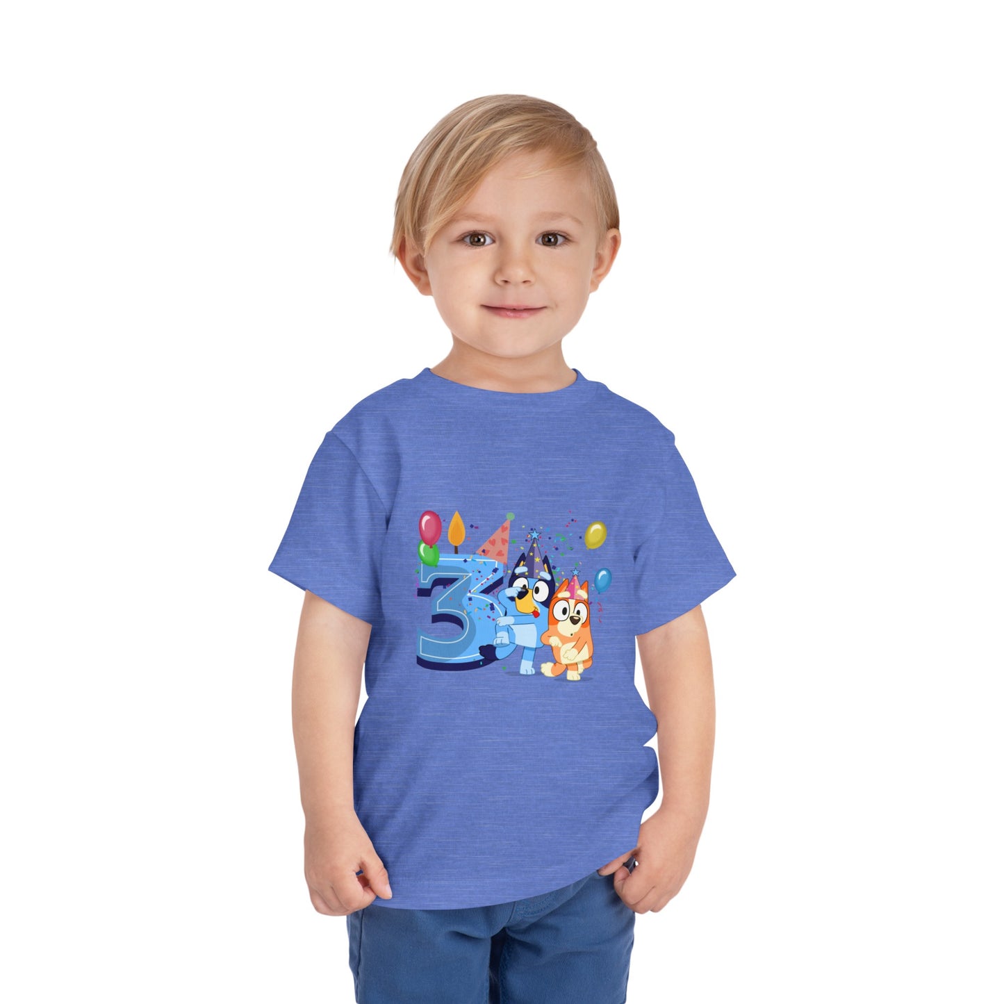 3rd Birthday Toddler Short Sleeve Tee