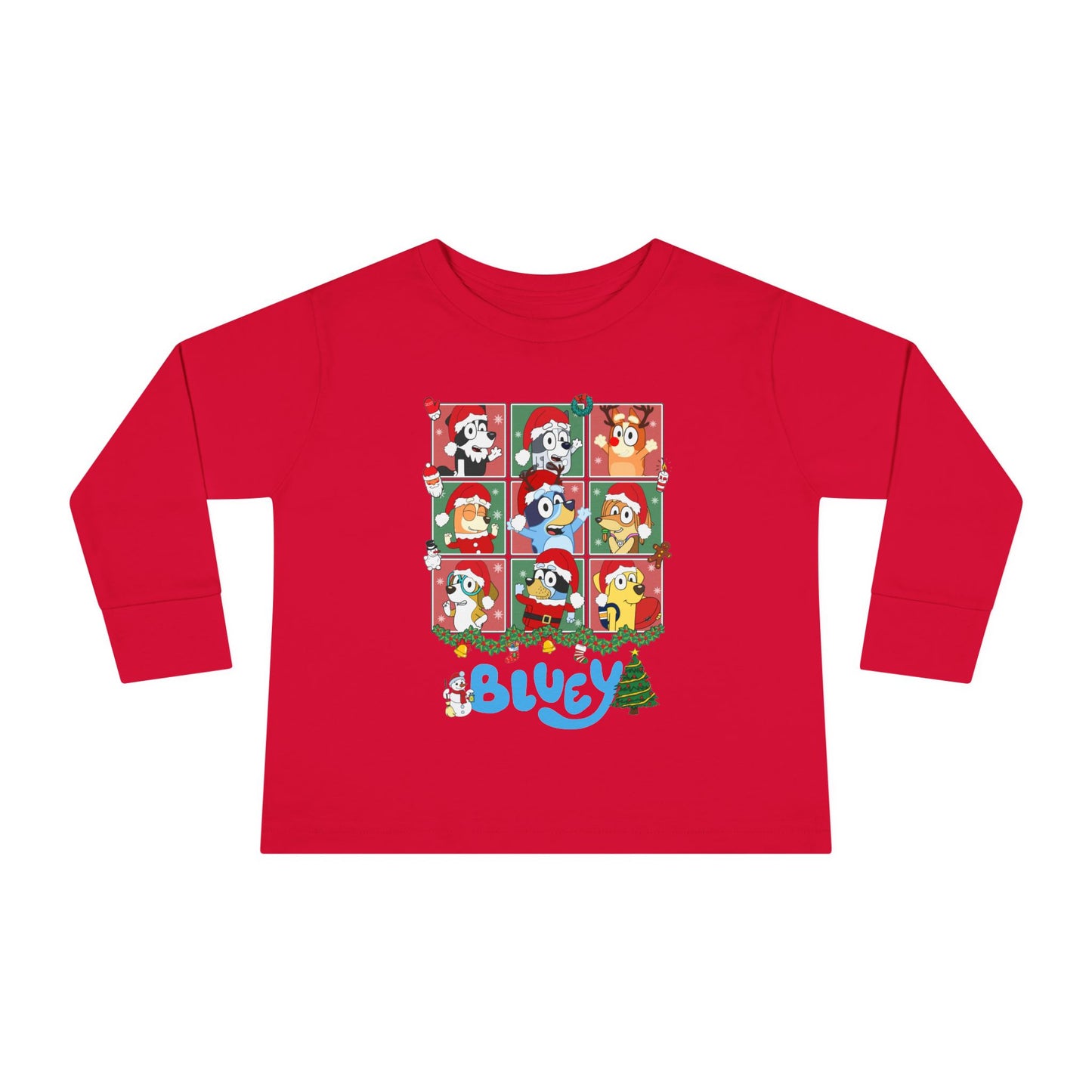 Christmas Polaroids Toddler Long Sleeve Tee
