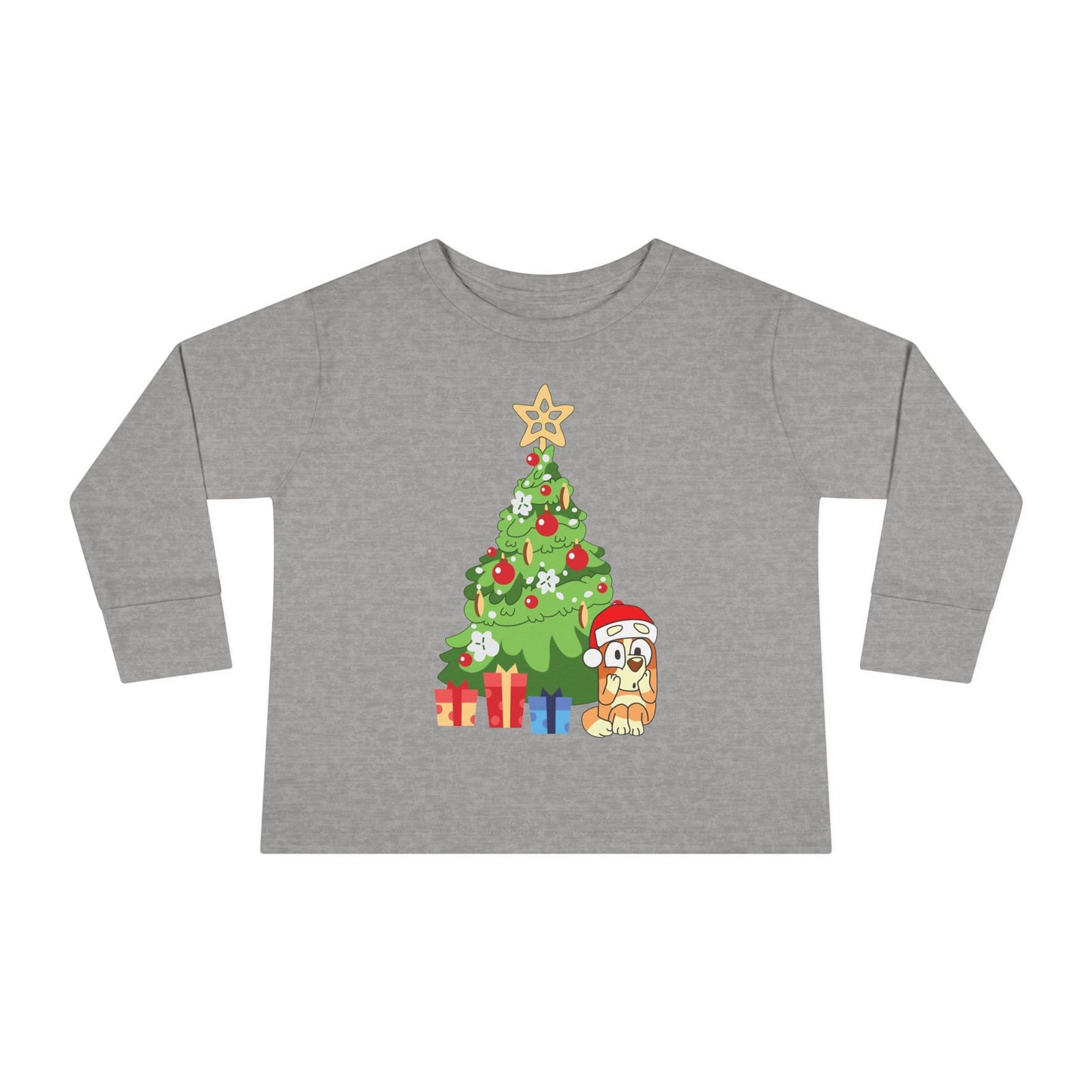 Christmas Tree Bingo Toddler Long Sleeve Tee