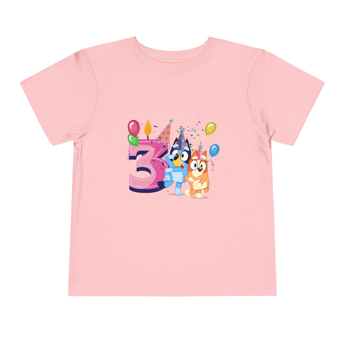 3rd Birthday Toddler Short Sleeve Tee