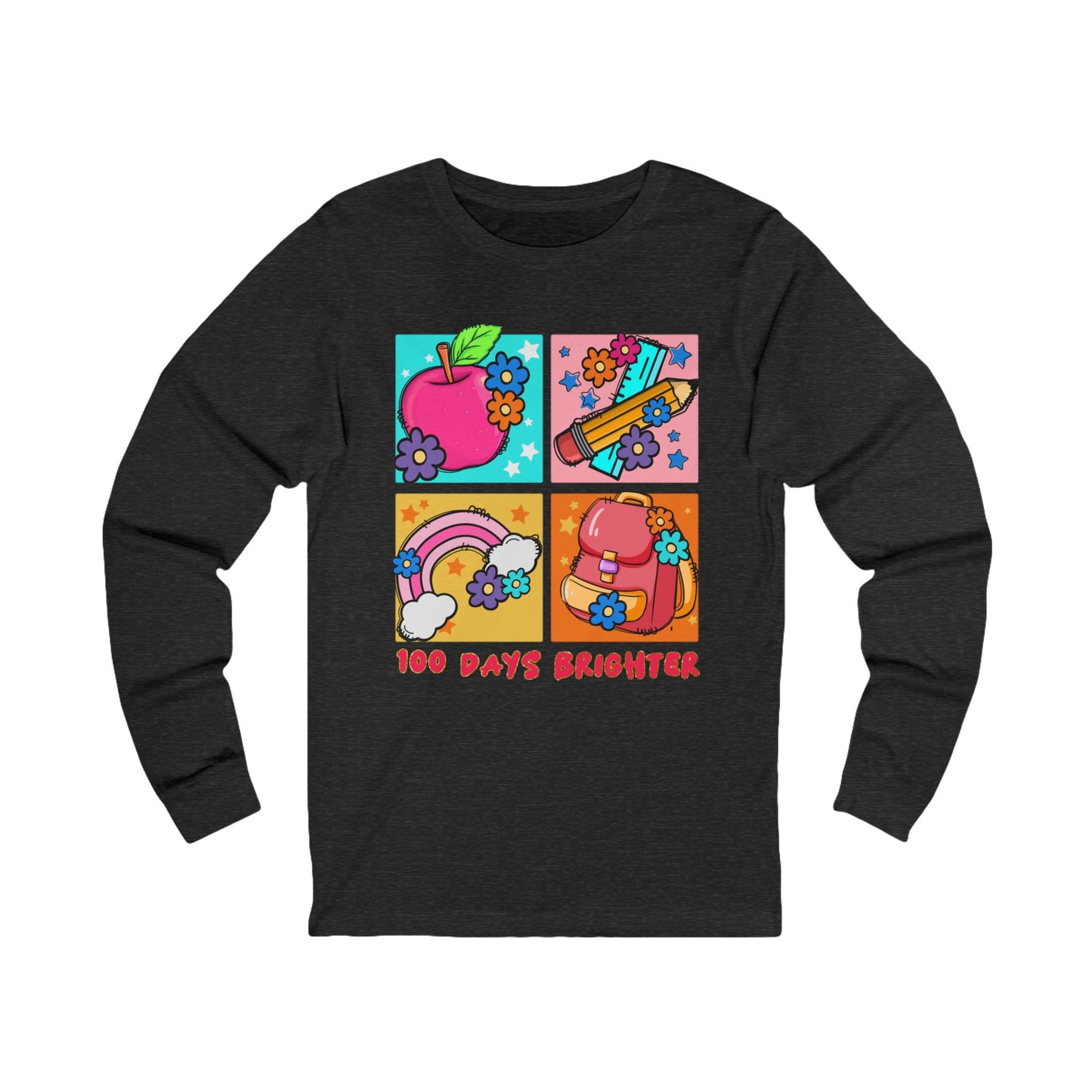 100 days brighter Jersey Long Sleeve Tee